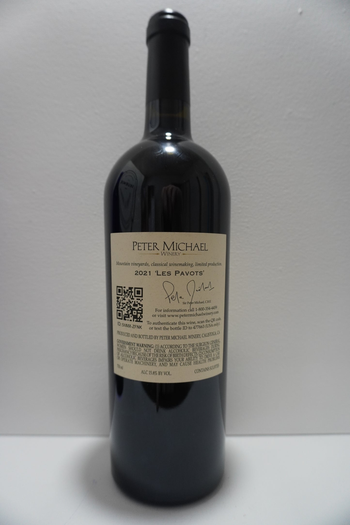 Peter Michael, Cabernet Sauvignon, "Les Pavots," Knights Valley, Sonoma, California, United Sates 2021
