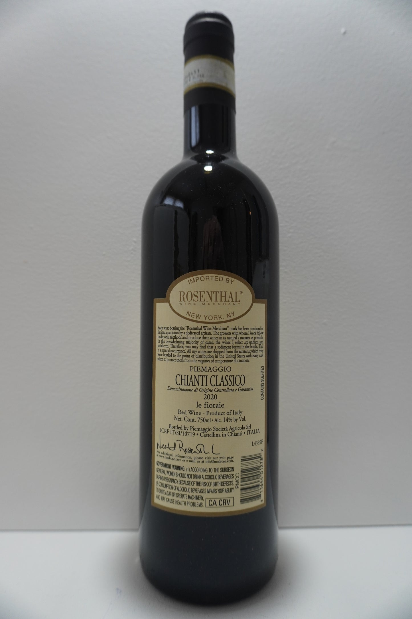 Piemaggio, Sangiovese, "Le Fioraie," Chianti Classico, Tuscany, Italy 2022