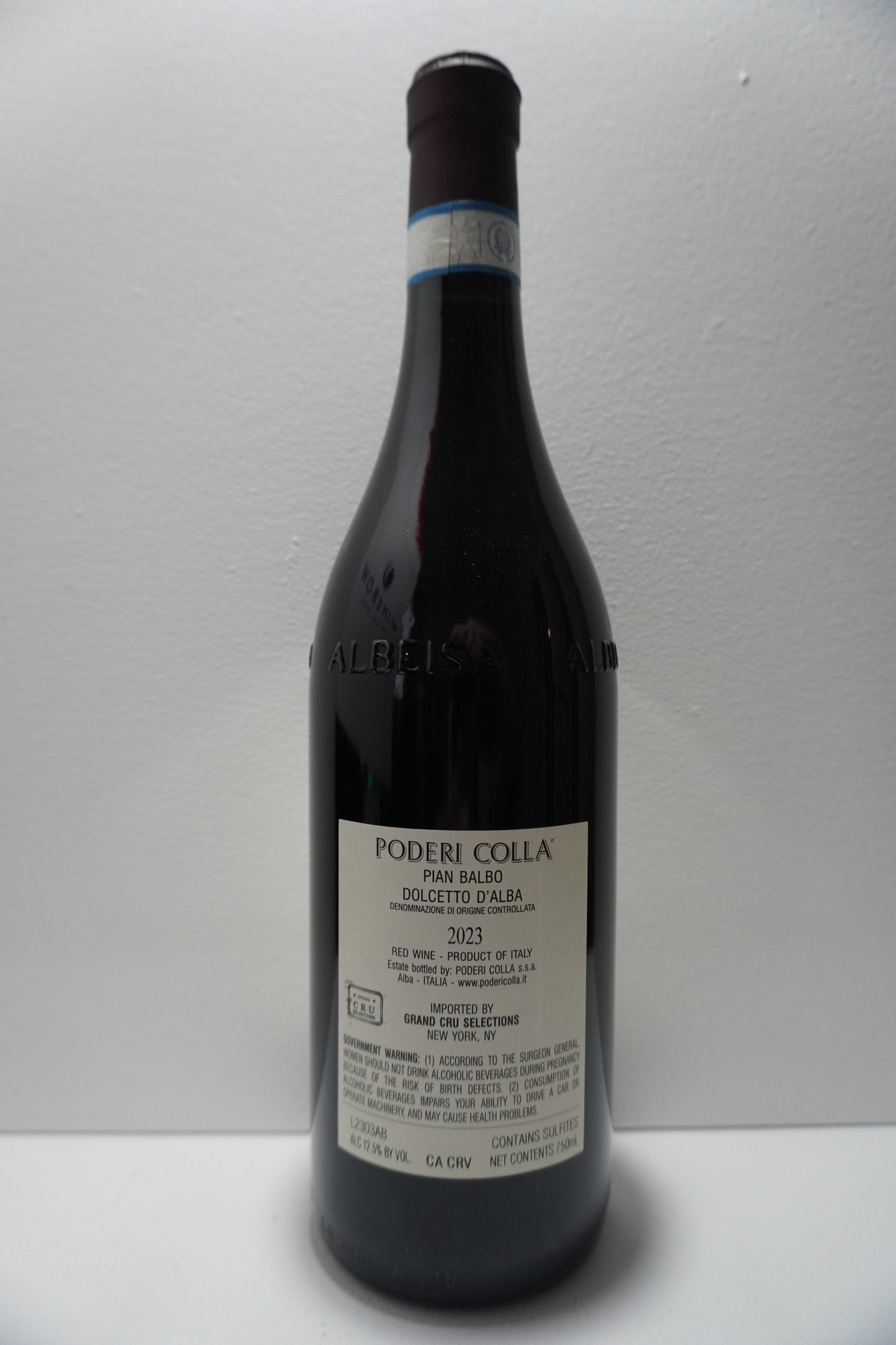 Poderi Colla, Dolcetto d'Alba, "Pian Balbo," Piedmont, Italy 2023