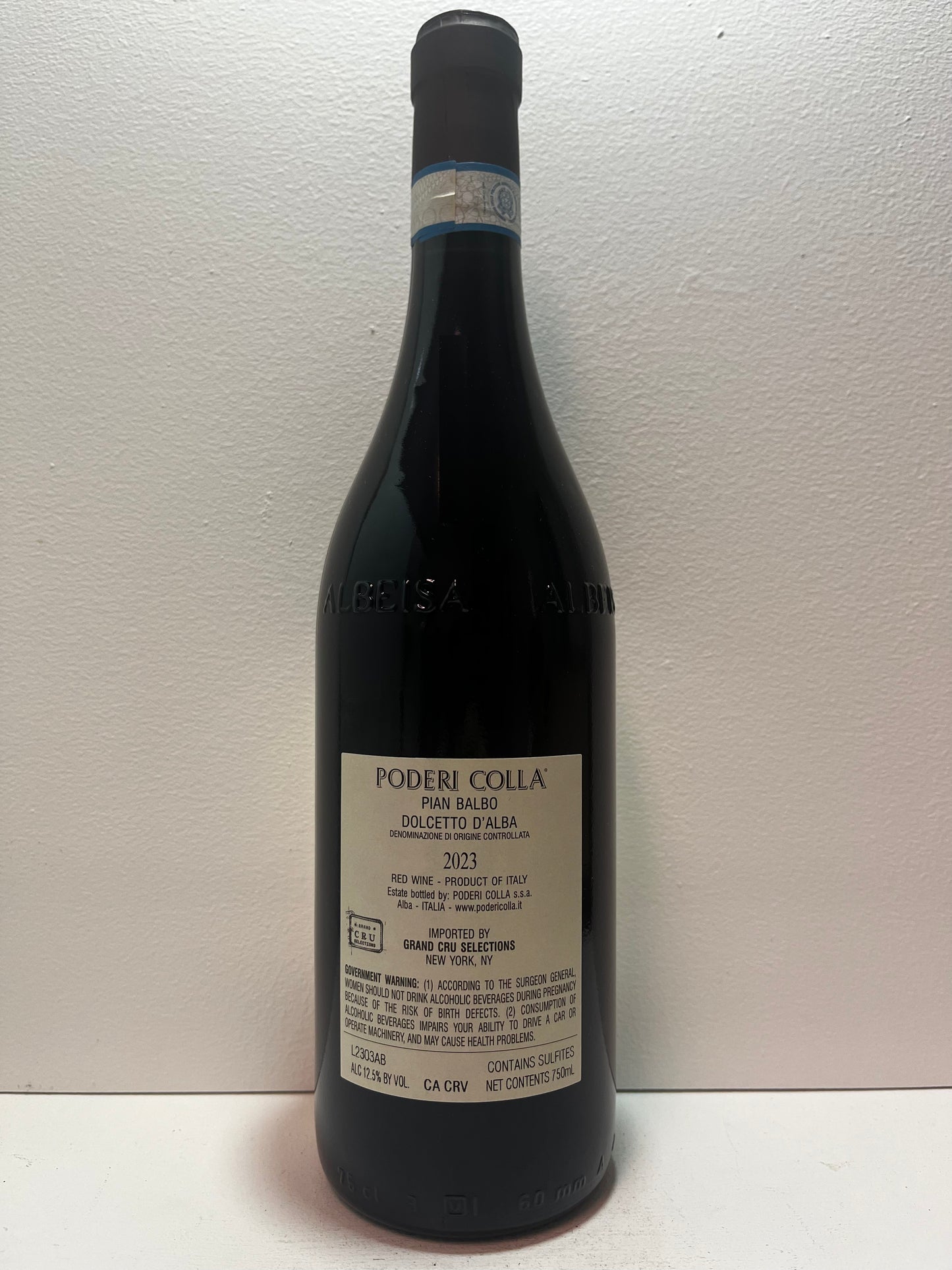 Poderi Colla, Dolcetto d'Alba, "Pian Balbo," Piedmont, Italy 2023