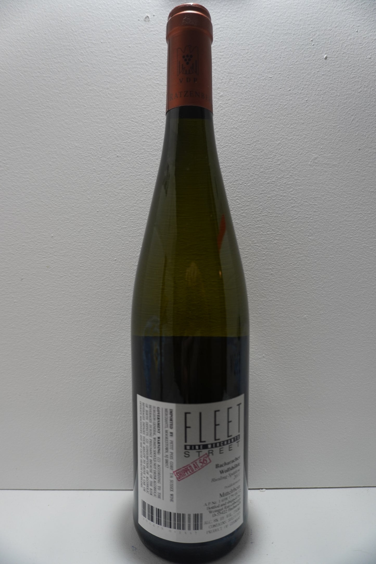 Ratzenberger, Riesling, Spatlese, Bacharacher Wolfshohle, Mittelrhein, Germany 2011