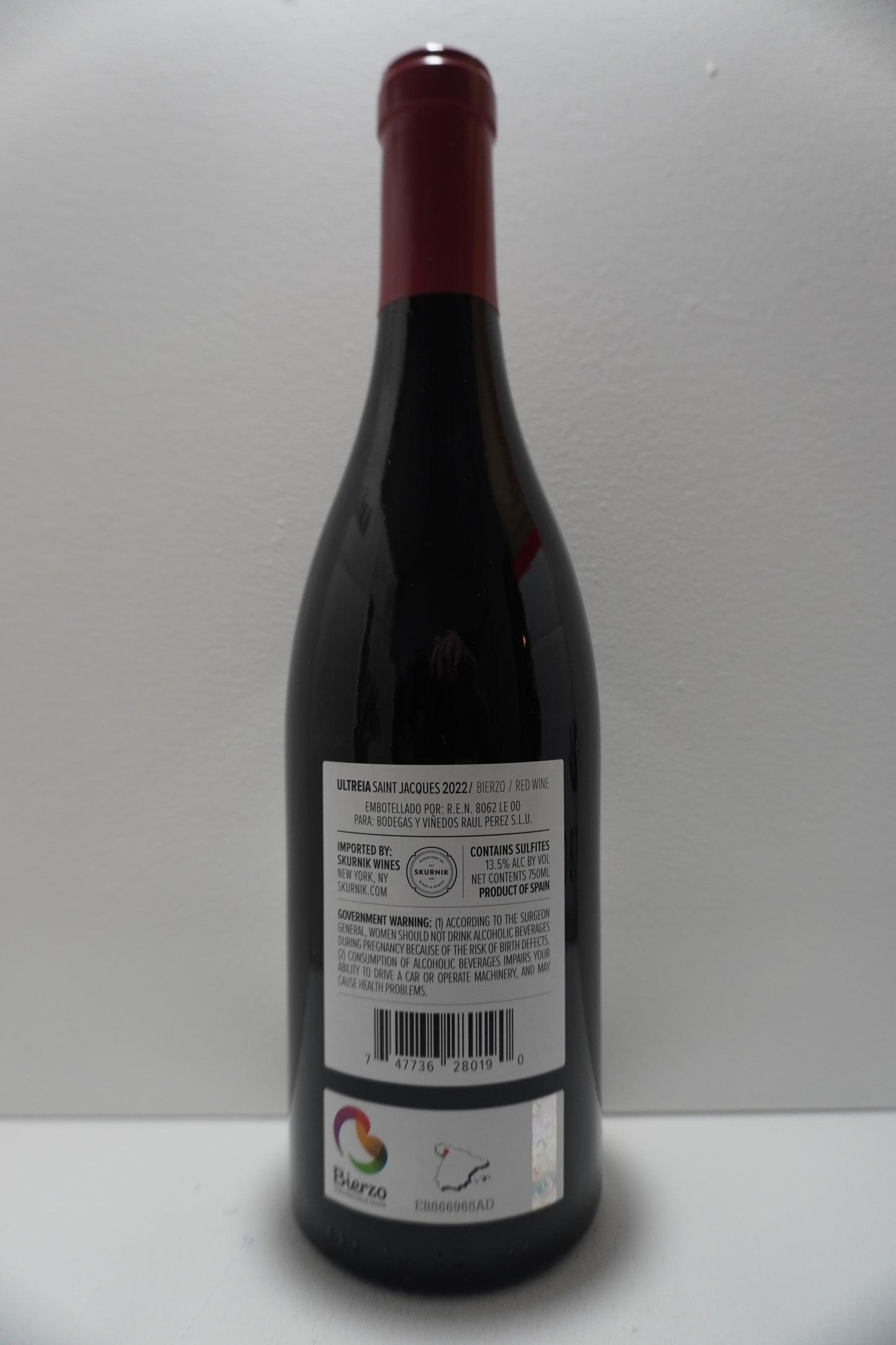 Raul Perez, Bastardo/ Garnacha Tintonera, "Ultreia- Saint Jacques," Bierzo, Castilla y Leon, Spain 2022