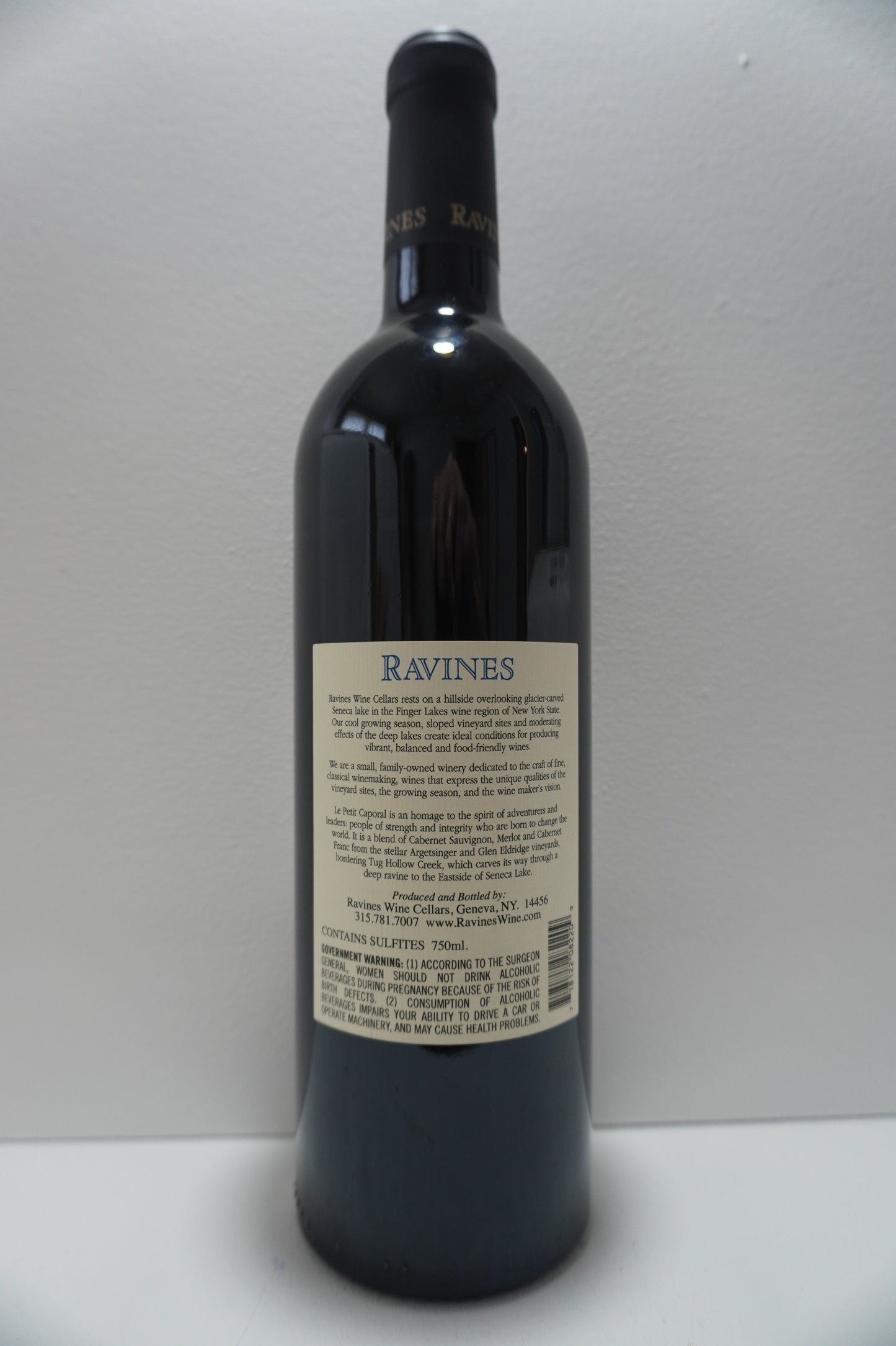 Ravines, Cabernet Sauvignon, "Le Petit Caporal," Finger Lakes 2020