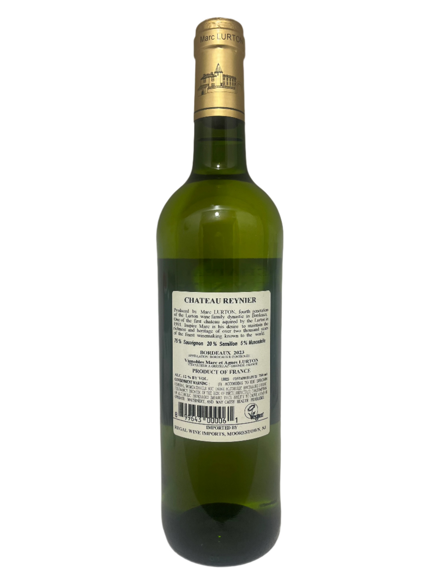 Chateau Reynier, Sauvignon Blanc, Bordeaux, France 2023