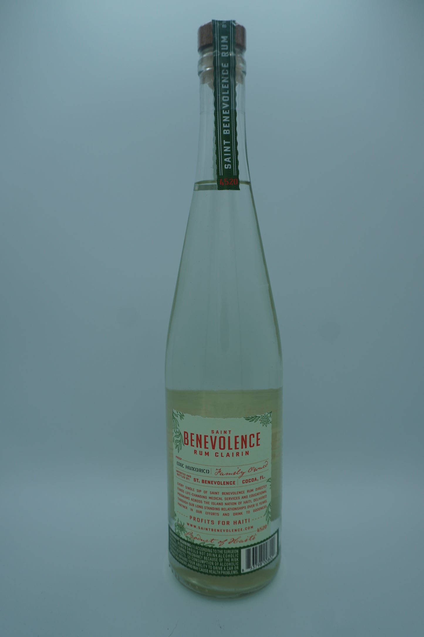Saint Benevolence Rum Clairin Haiti