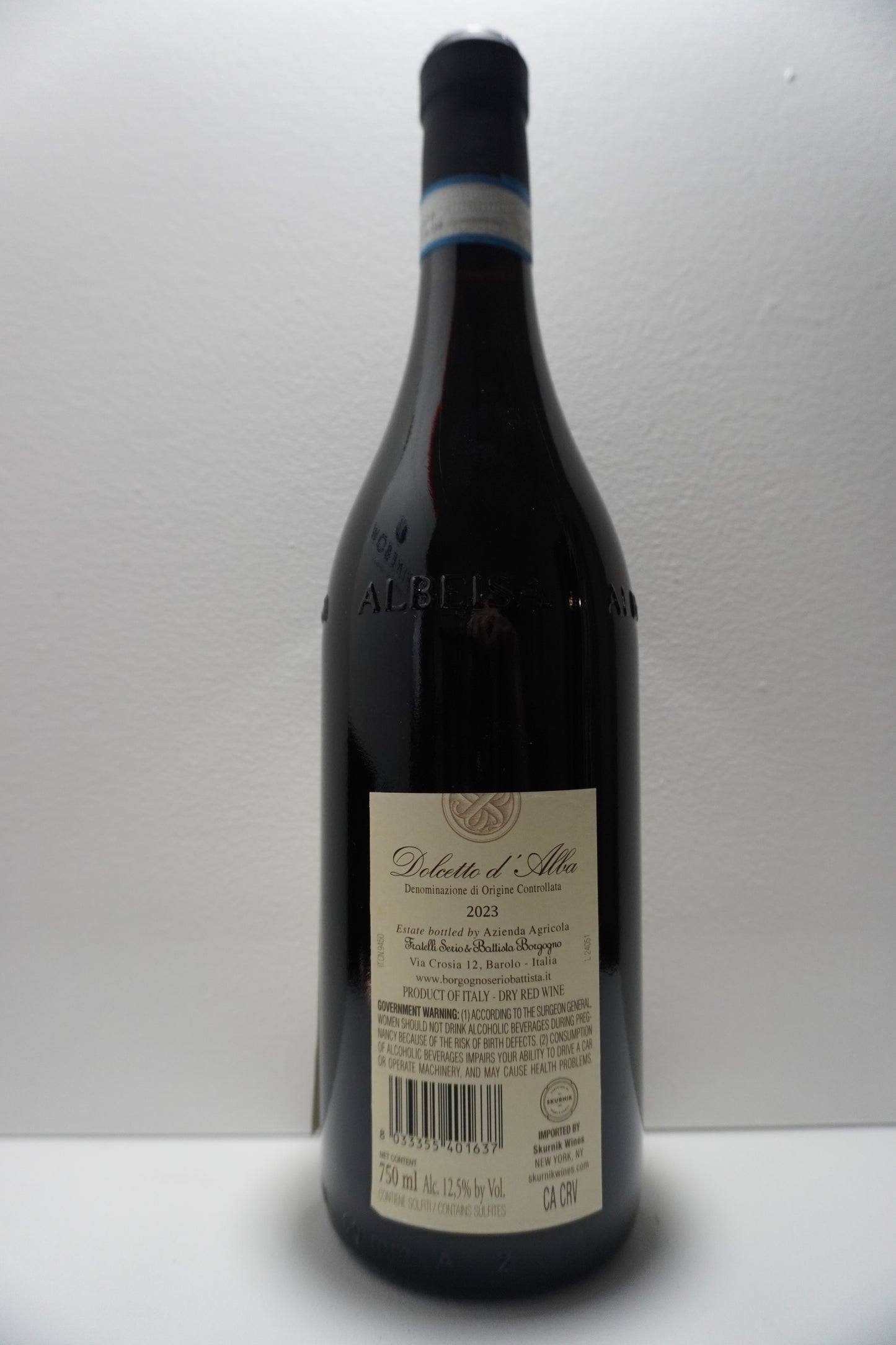 S&B Borgogno, Dolcetto d'Alba, Piedmont, Italy 2023
