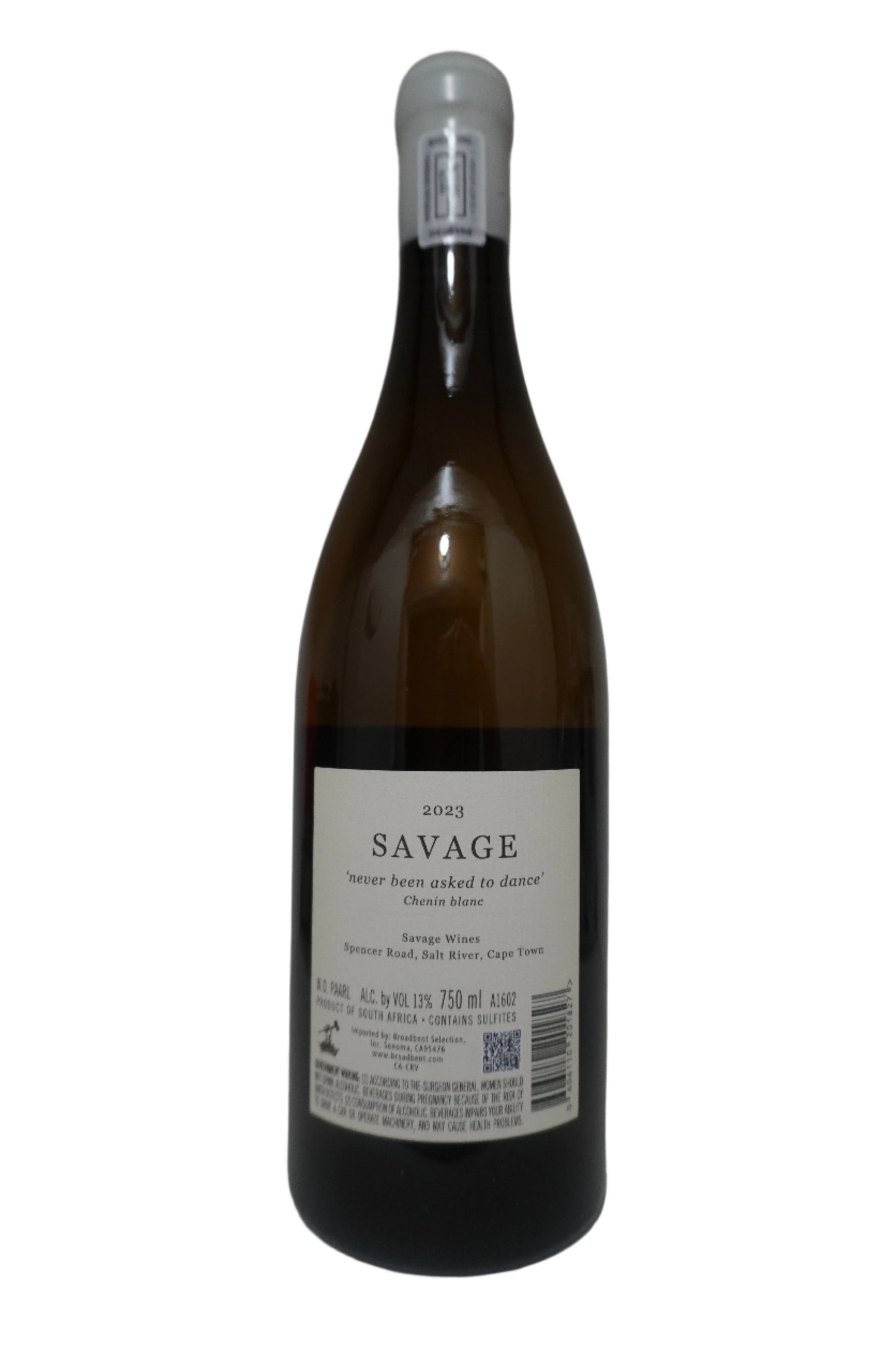 Savage, Chenin Blanc, "never been asked to dance," Paarl, South Africa 2023
