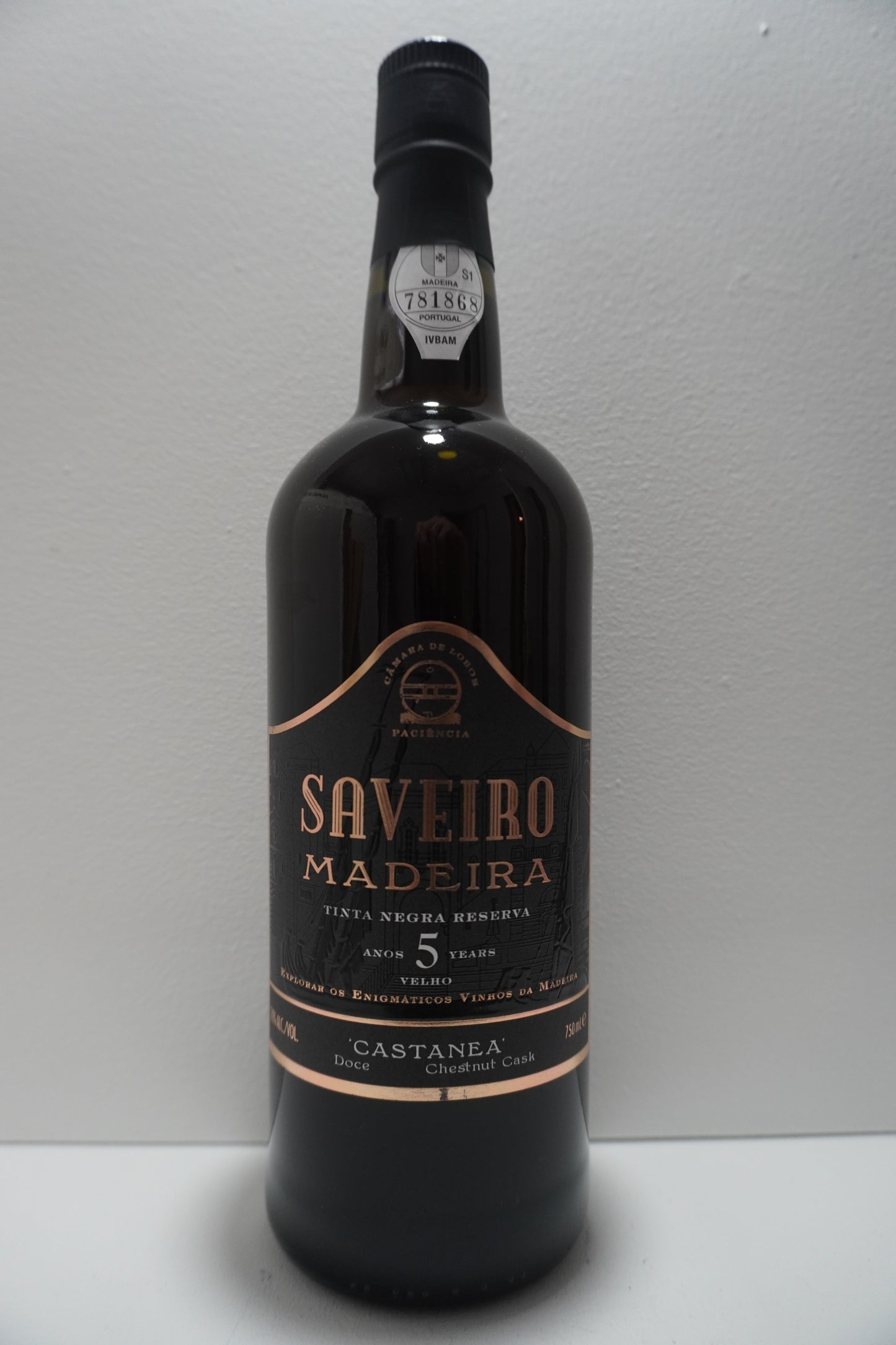 Saveiro, Tinta Negra, Reserva, "Castanea," Madeira, Portugal 5 Year