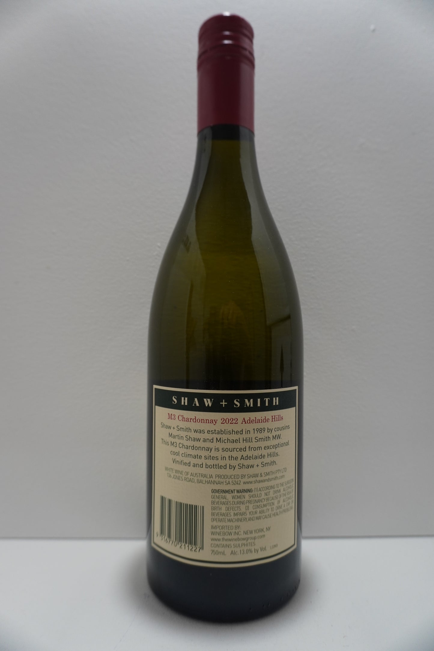 Shaw + Smith, Chardonnay, Adelaide Hills, South Australia 2022