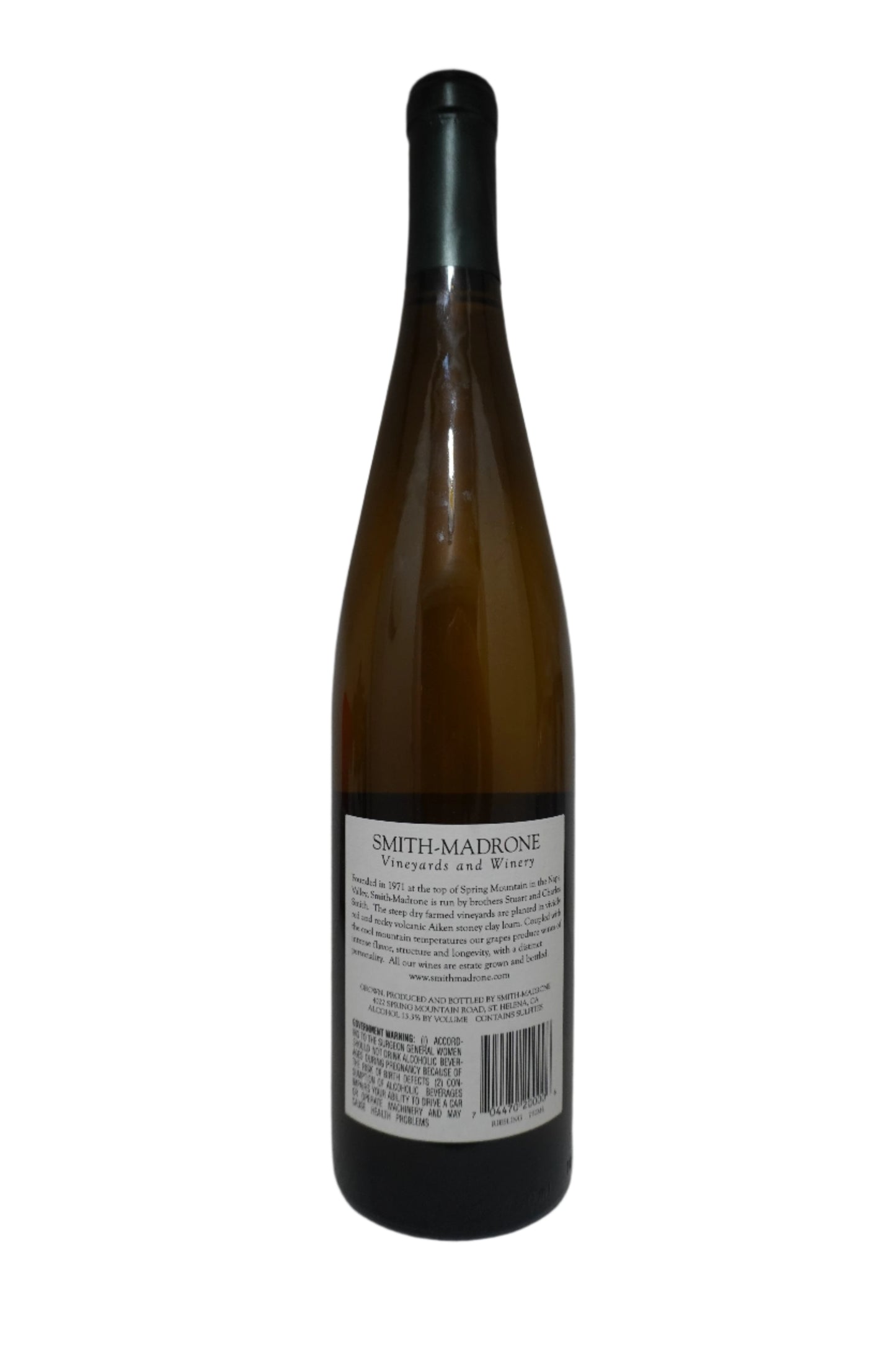 Smith-Madrone, Riesling, Spring Mountain District, Napa Valley, California, United States 2019