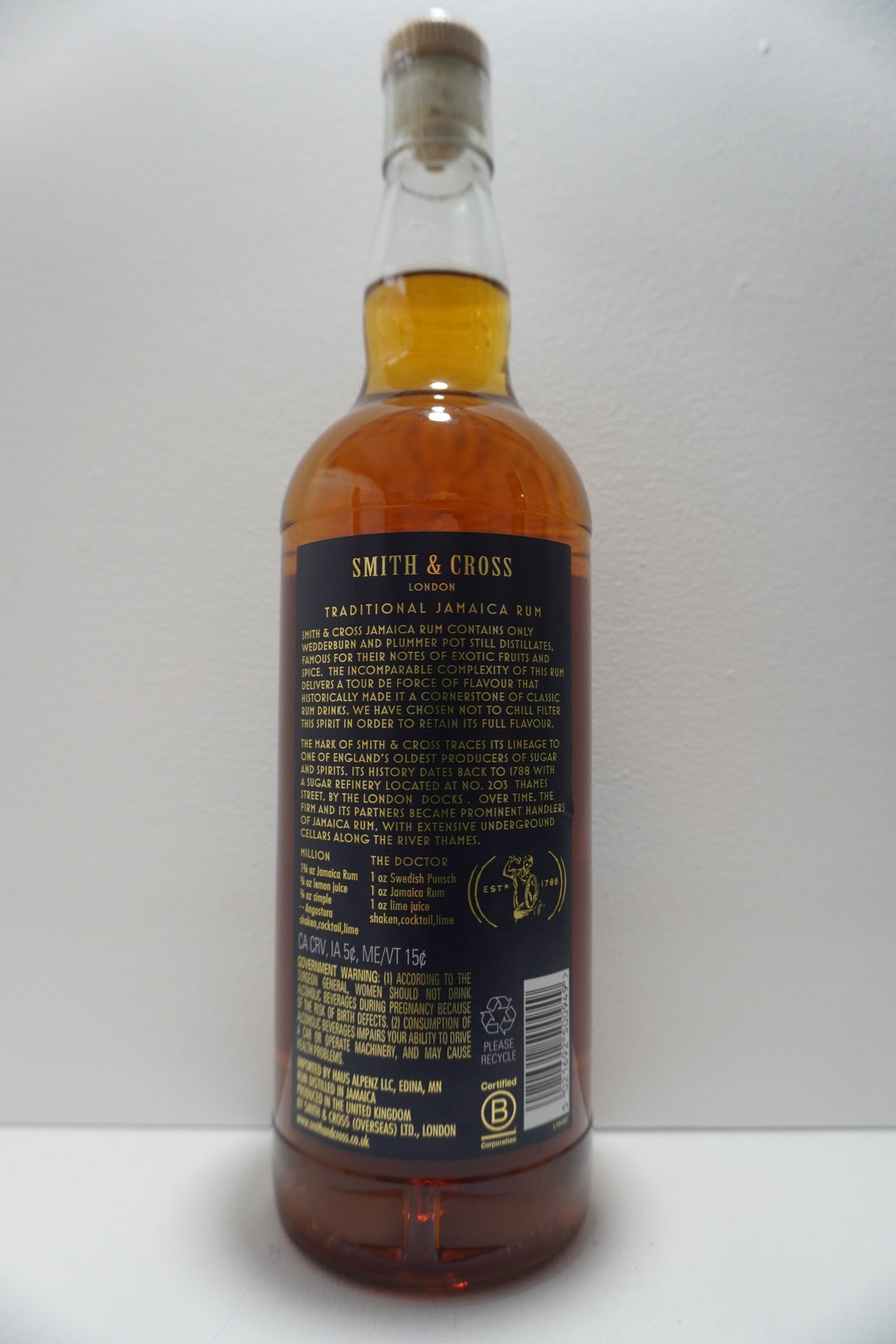 Smith & Cross Navy Strenght Jamaican Rum