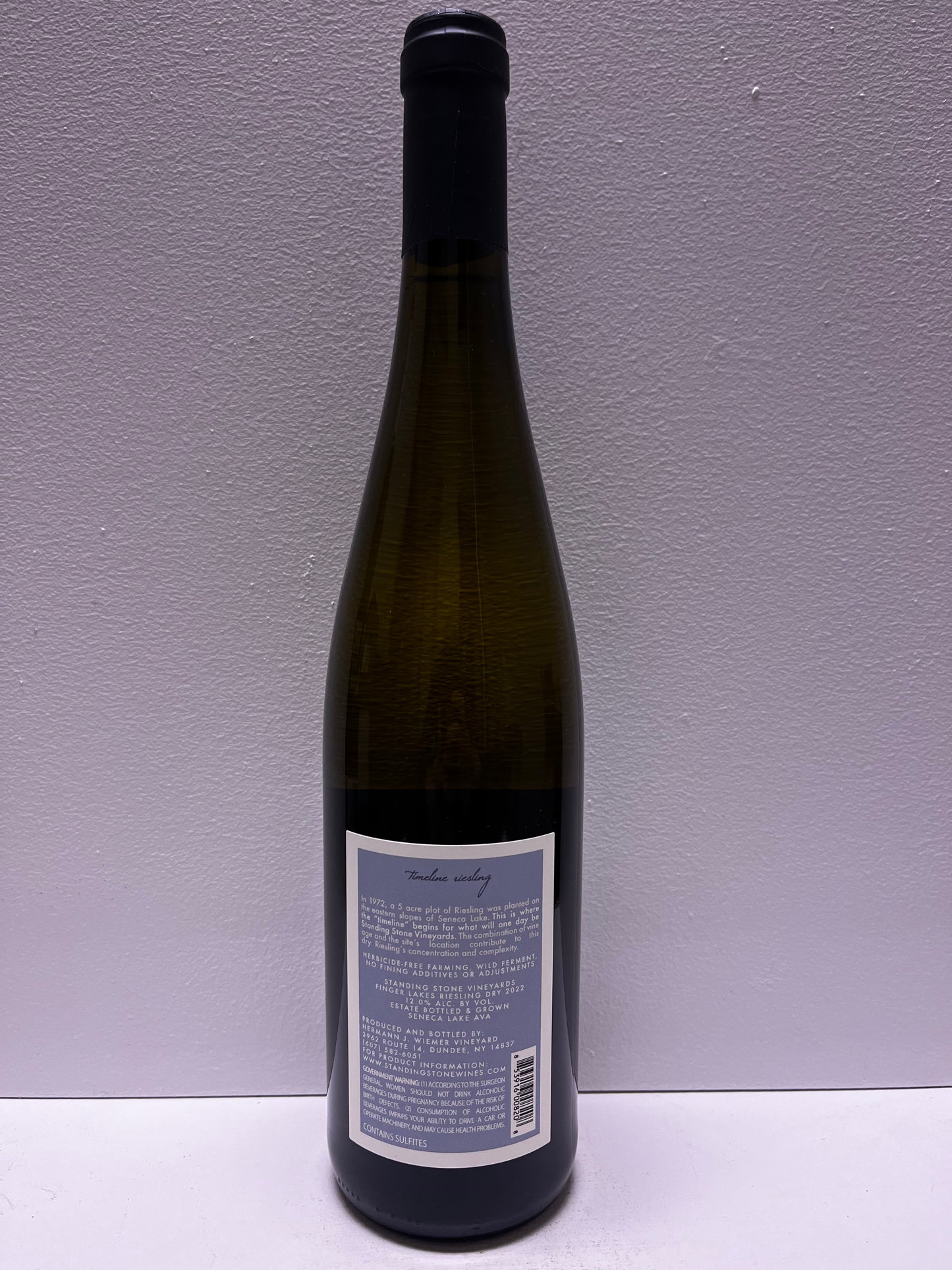 Standing Stone, Riesling, "Timeline Vineyard," Seneca Lake, Fnger Lakes 2024