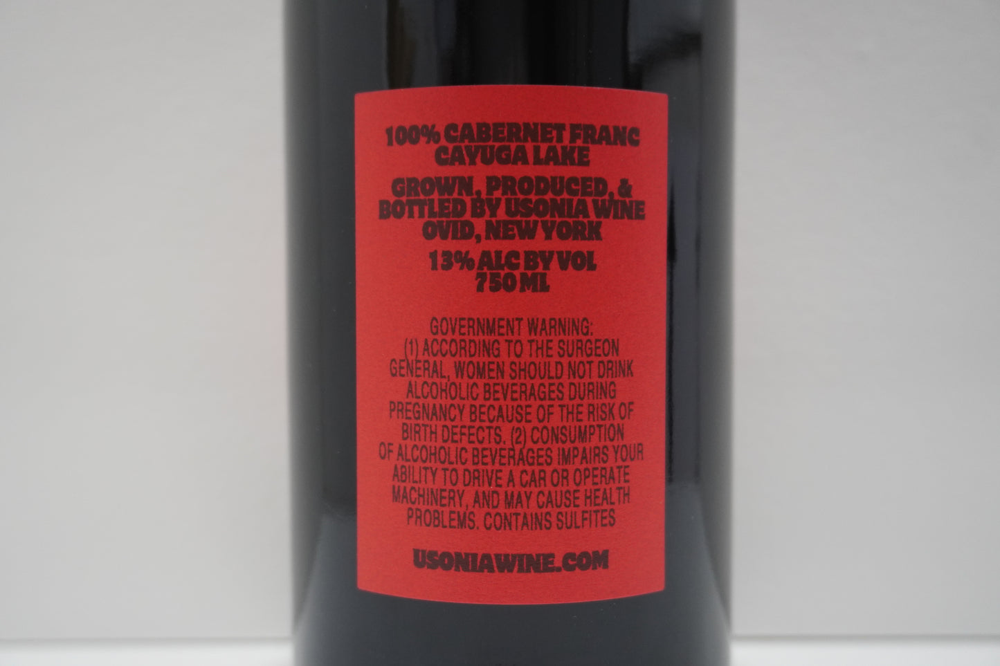 Usonia, Cabernet Franc, "New Suns Red," Cayuga Lake, Finger Lakes 2022