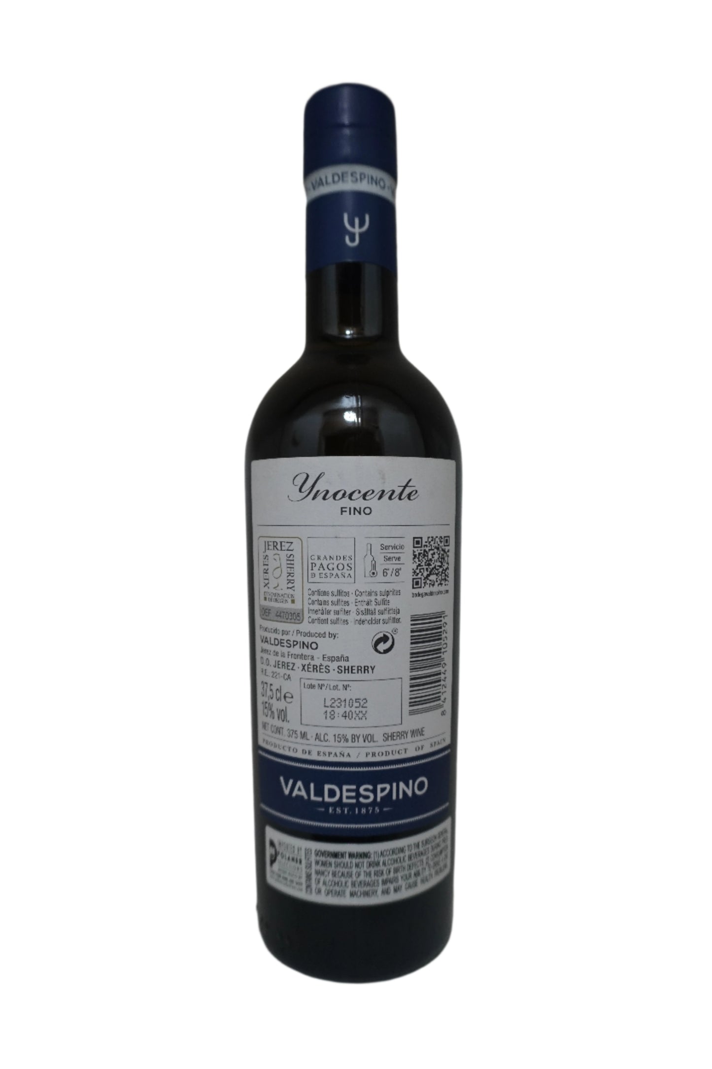 Valdespino, Palomino, Fino, "Inocente- Macharnudo Alto," Jerez, Spain NV (375ml)
