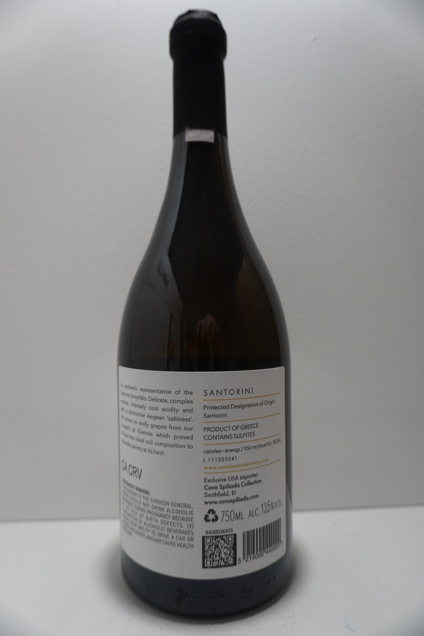 Venetsanos, Assyrtiko, Santorini, Greece 2024