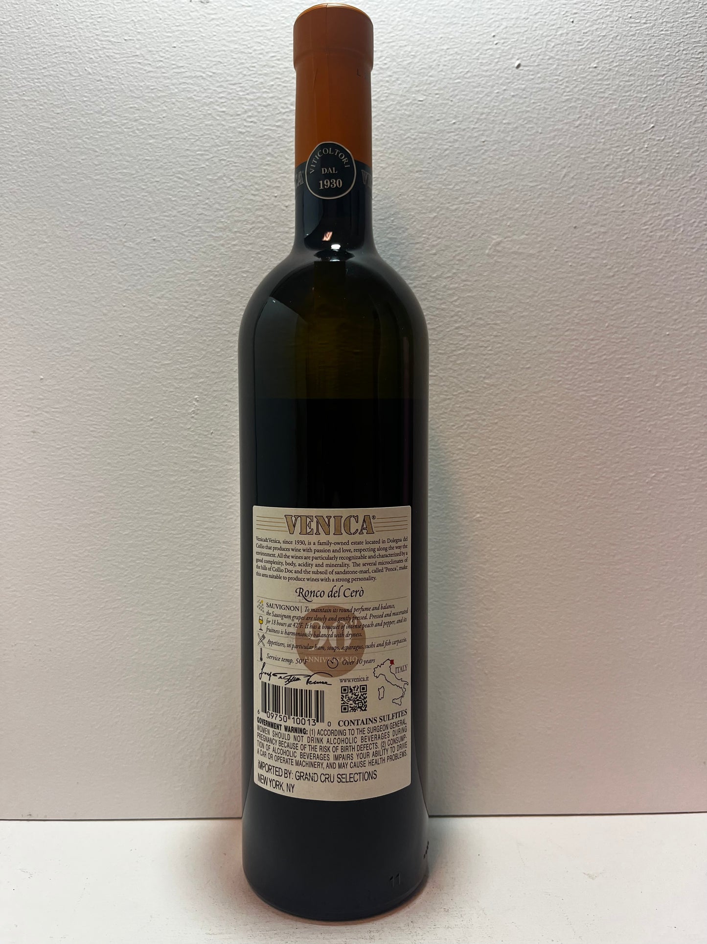 Venica & Venica, Sauvignon Blanc, "Ronco del Cero," Collio, Friuli-Venezia Giulia, Italy 2023