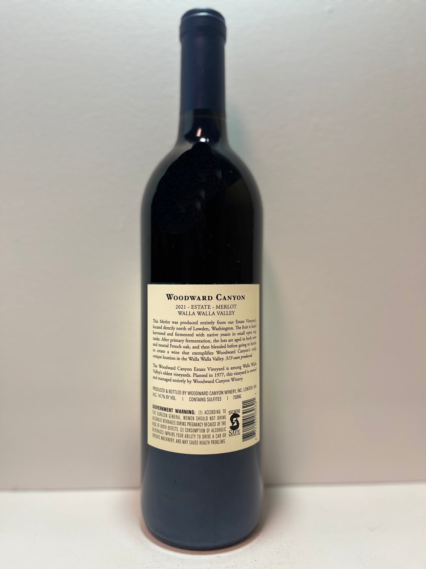 Woodward Canyon, Merlot, Walla Walla Valley, Columbia Valley, Washington 2021