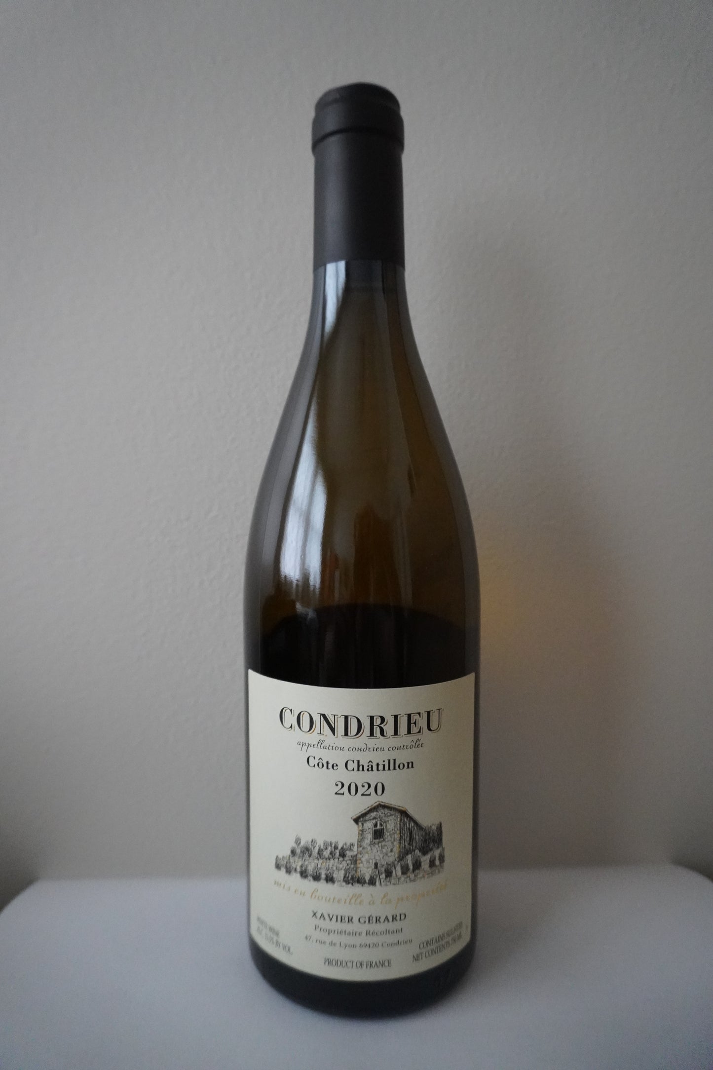 Xavier Gerard, Viognier, "Cote Chatillon," Condrieu, Rhone, France 2020