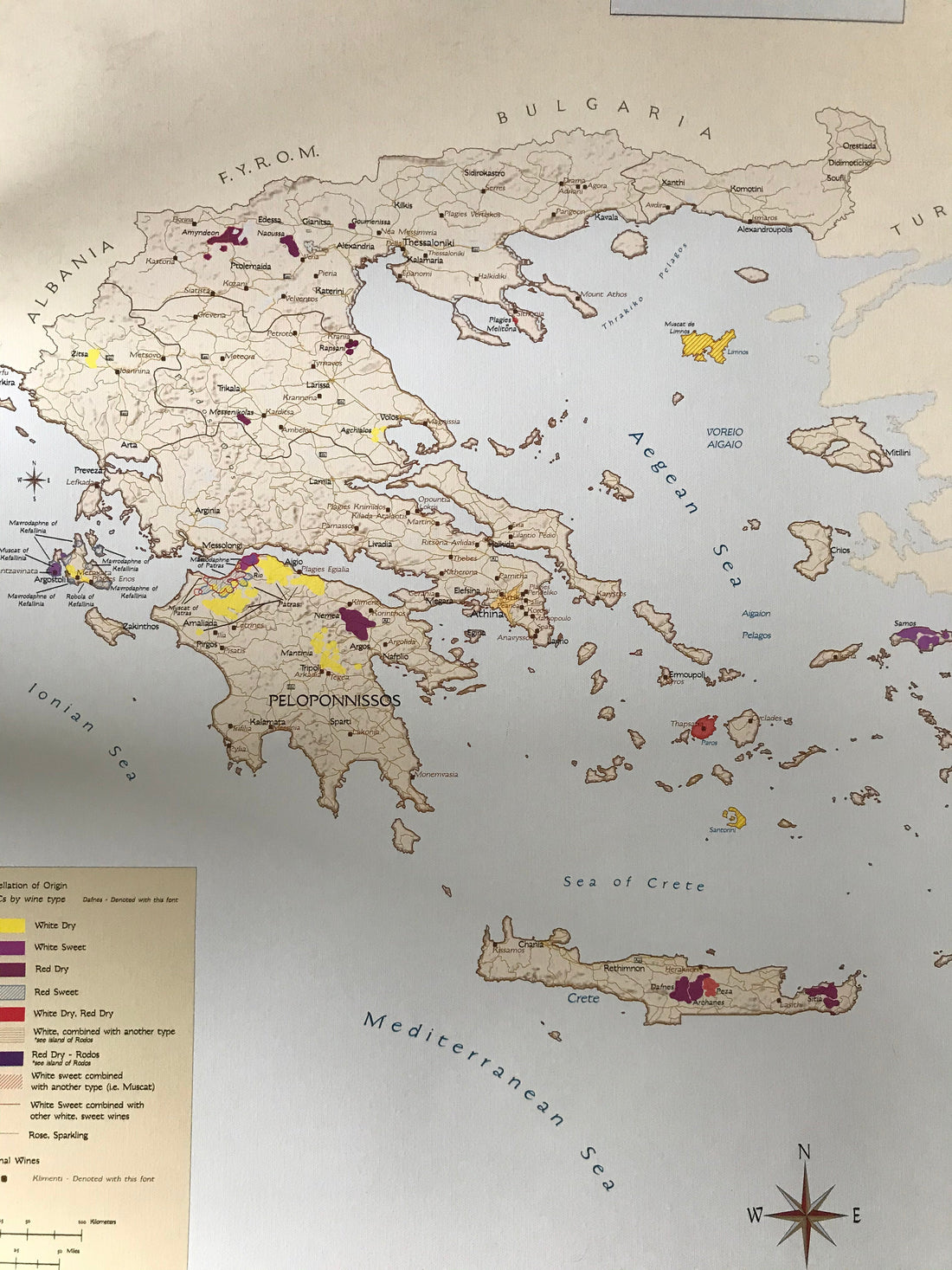 Wine Map of Greece