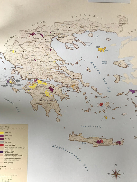 Wine Map of Greece