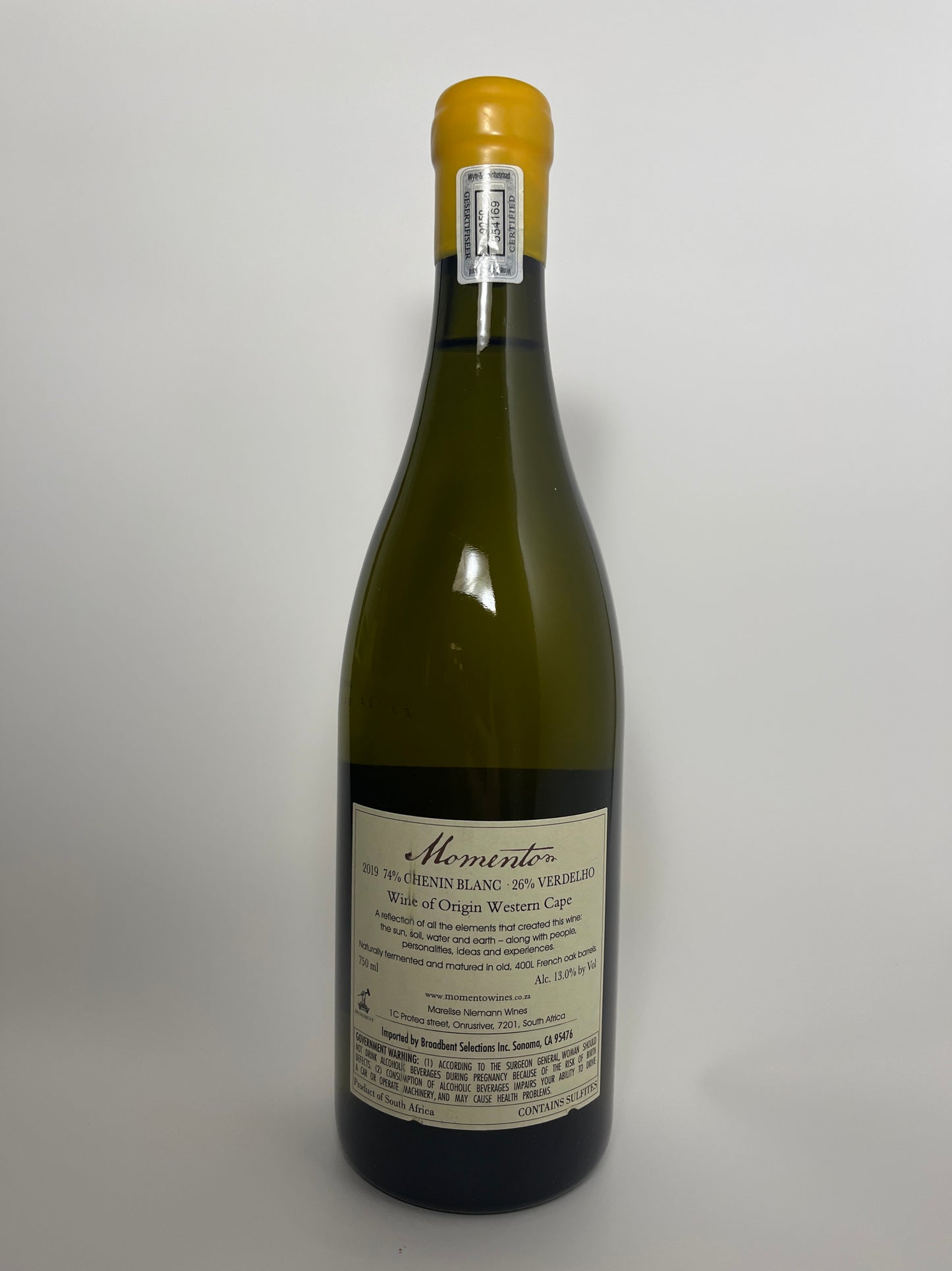 Momento, Chenin Blanc, Western Cape, South Africa 2019