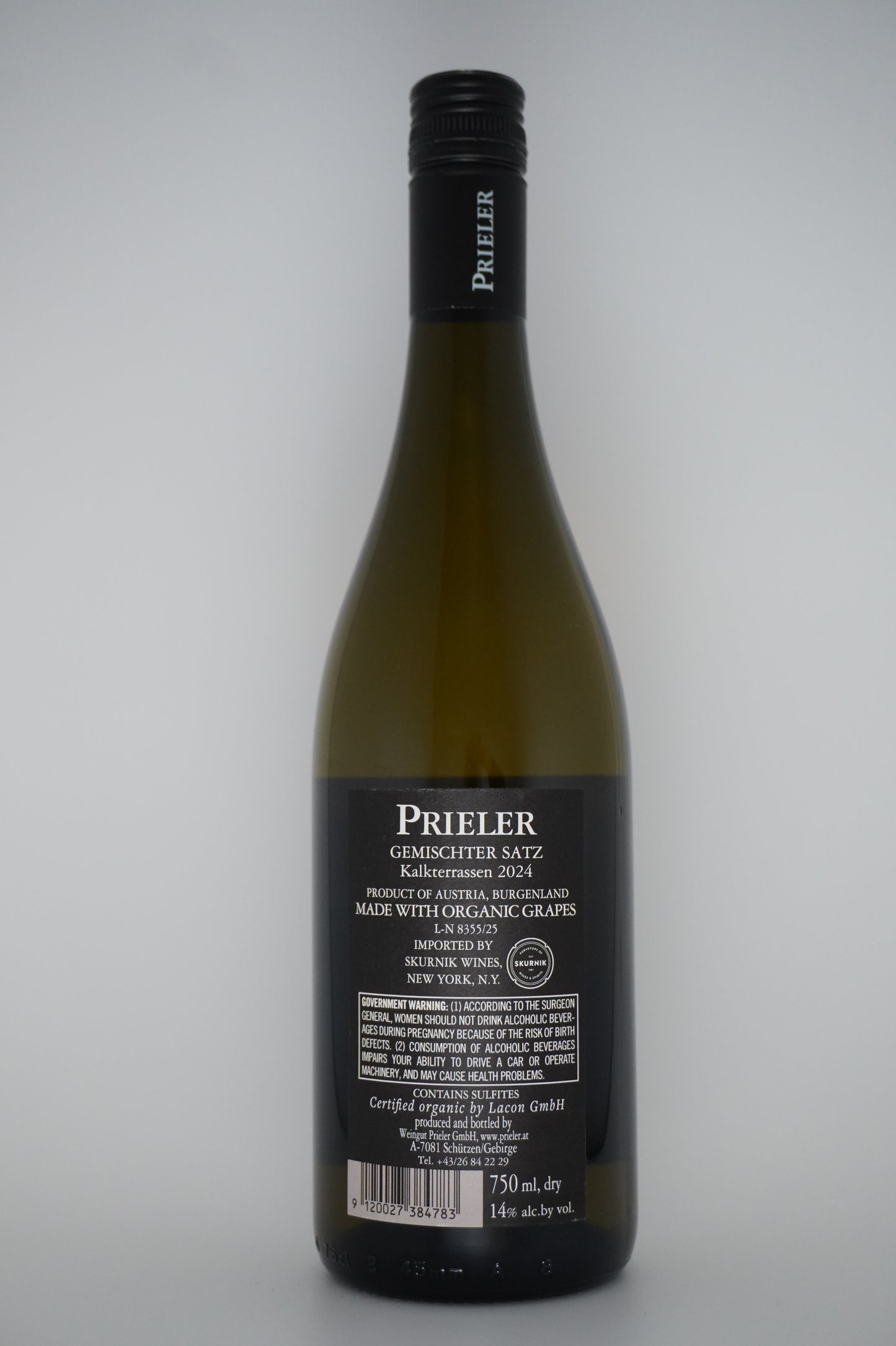 Prieler, Gemischter Satz, "Kalkterrasen," Burgenland, Austria 2024