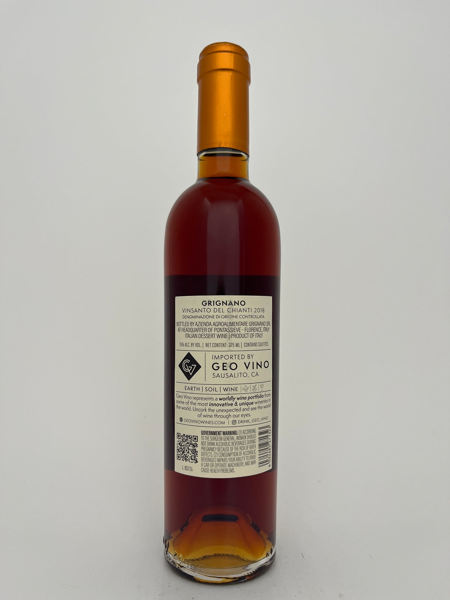 Grignano, Vin Santo del Chianti, Tuscany, Italy 2018 (375 ml)