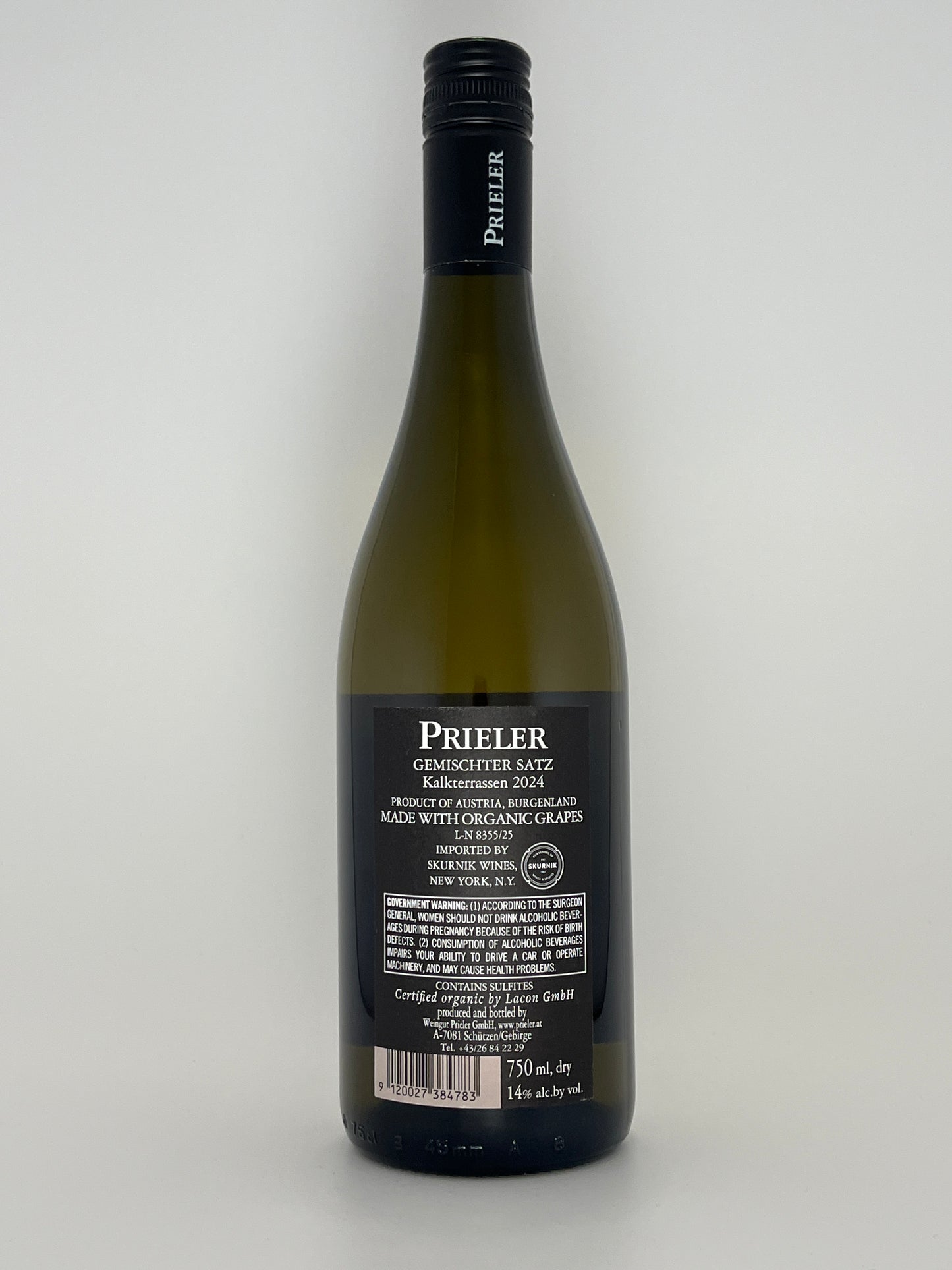 Prieler, Gemischter Satz, "Kalkterrasen," Burgenland, Austria 2024