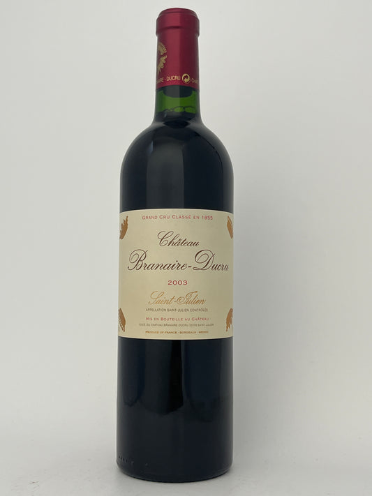 Chateau Branaire-Ducru, Cabernet Sauvignon, Saint-Julien, Bordeaux, France 2003
