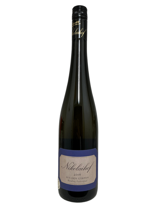 Nikolaihof, Riesling, Federspiel, "Aus den Garten," Wachau, Austria 2016 (Late Release)