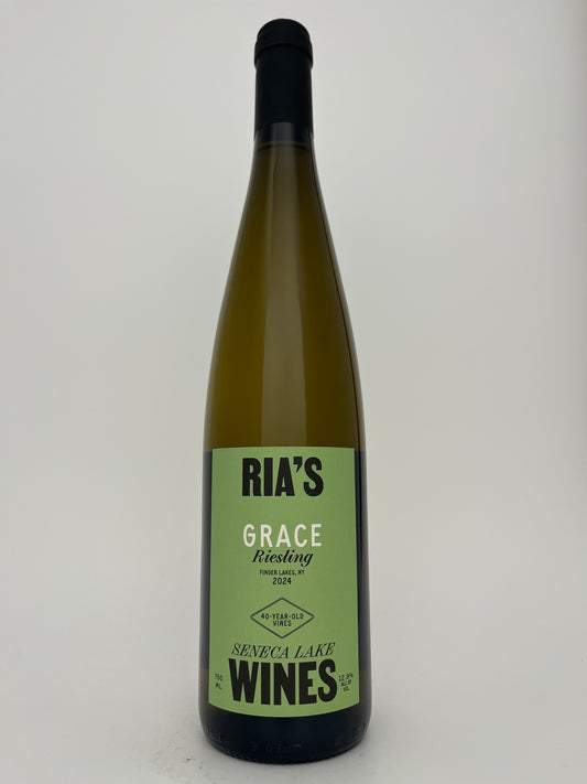 Ria's Wines, Riesling, "Grace," Seneca Lake, Finger Lakes, New York 2024
