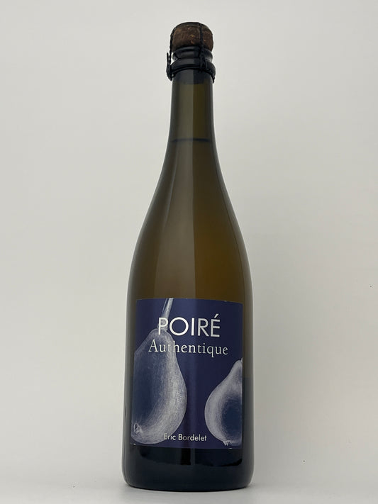 Bottle of Bordelet Authentique Poire in a white backround.	