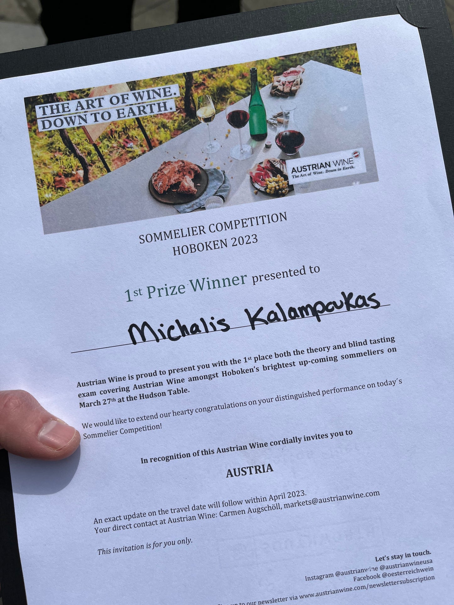 5/29/2026 Tasting and Masterclass: Austria