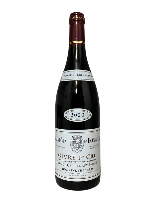 Domaine Thenard, Pinot Noir, Clos du Cellier Aux Moines- Premier Cru, Givry, Cote Chalonnaise, Burgundy, France, 2018