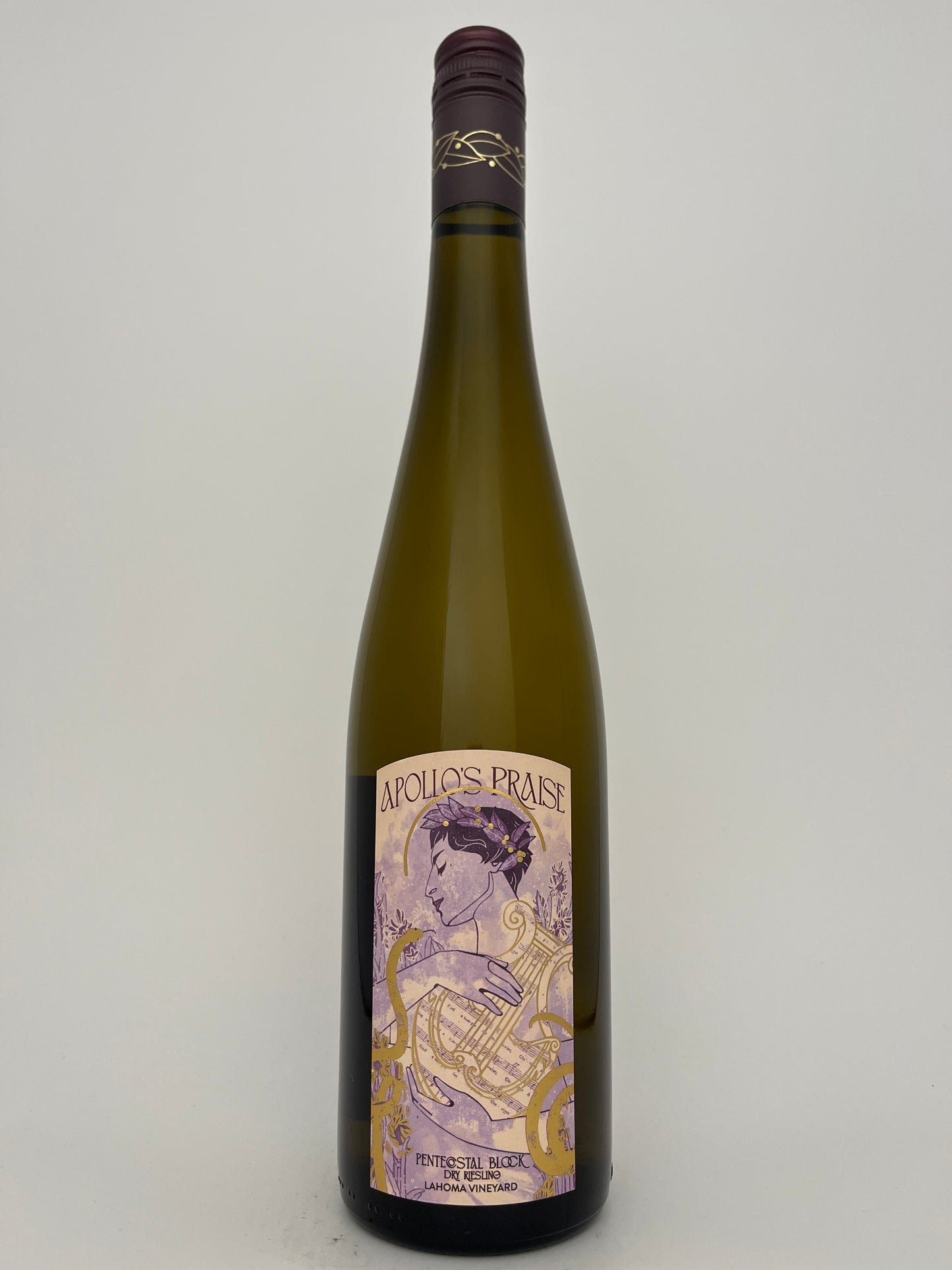 Apollo's Praise, Riesling, "Lahoma Vineyard- Pentecoastal Block Dry," Seneca Lake, Finger Lakes, New York, United States, 2024
