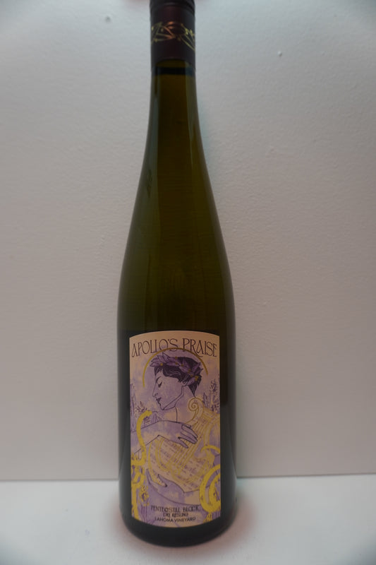 Apollo's Praise, Riesling, "Lahoma Vineyard- Pentecoastal Block Dry," Seneca Lake, Finger Lakes, New York, United States, 2024