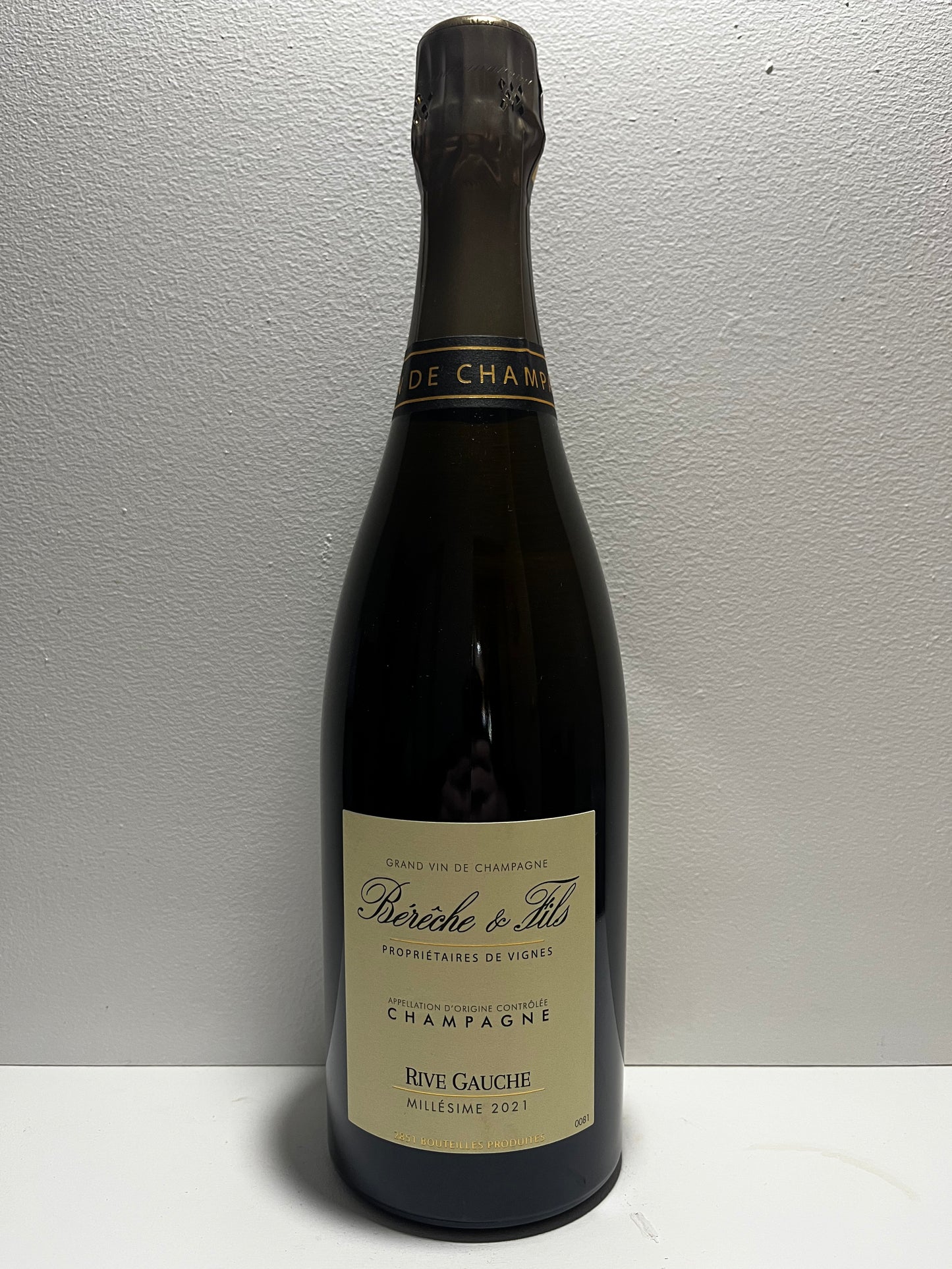 Bereche, Extra Brut, "Rive Gauche," Champagne, France 2021