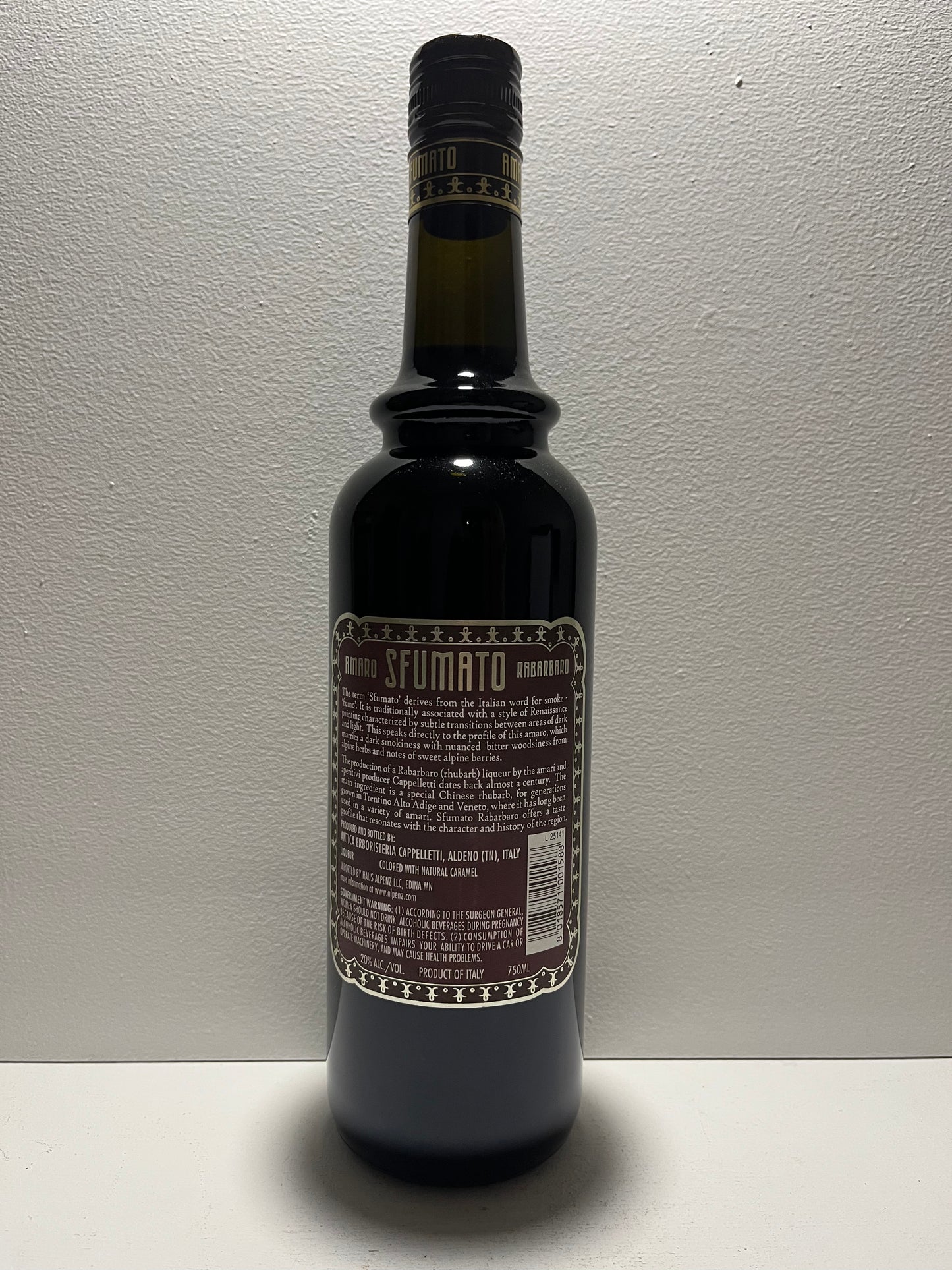 Cappelletti Amaro Sfumato Rabarbaro