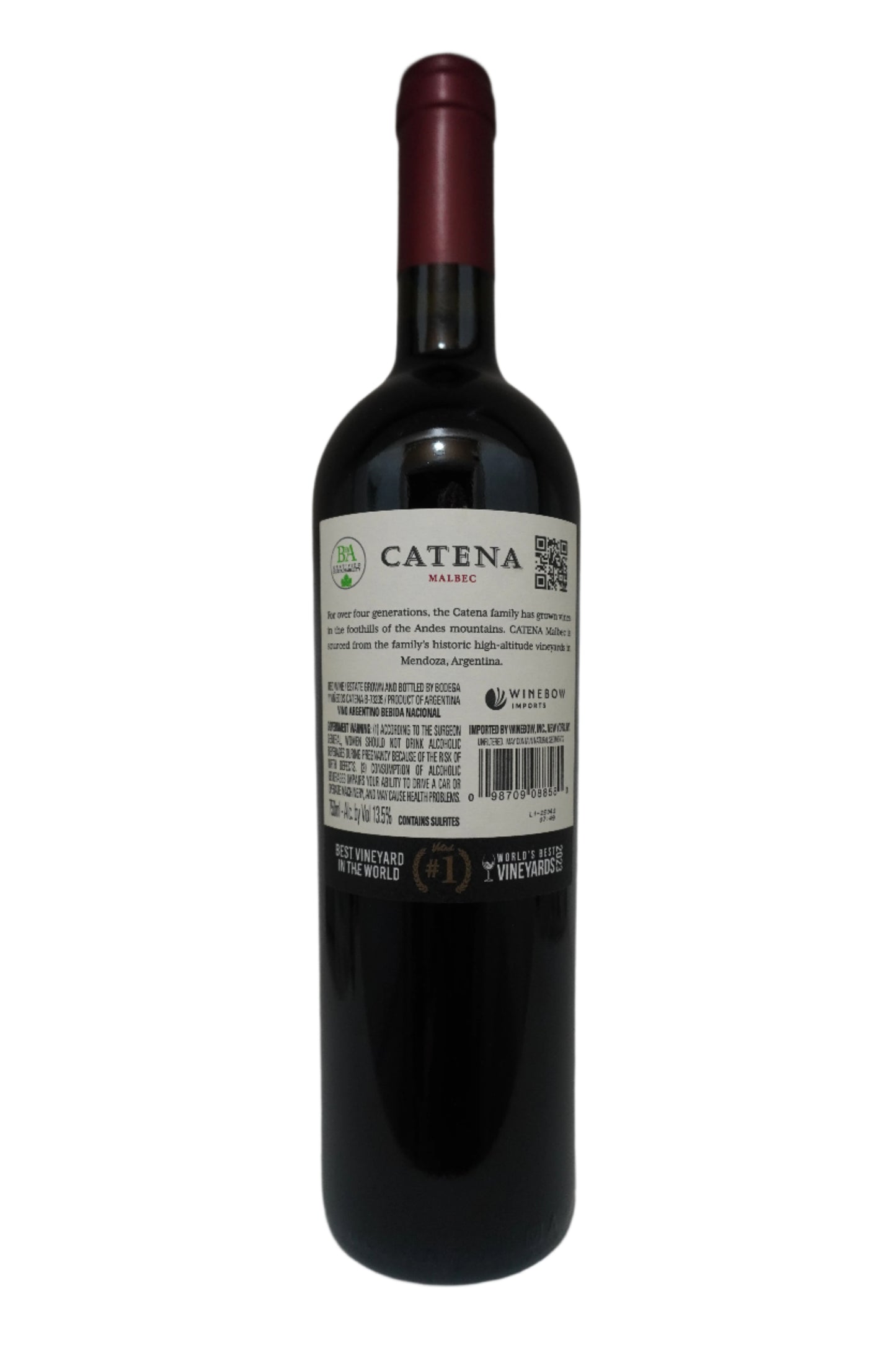 Catena, Malbec, "High Mountain Vines," Mendoza, Argentina 2022