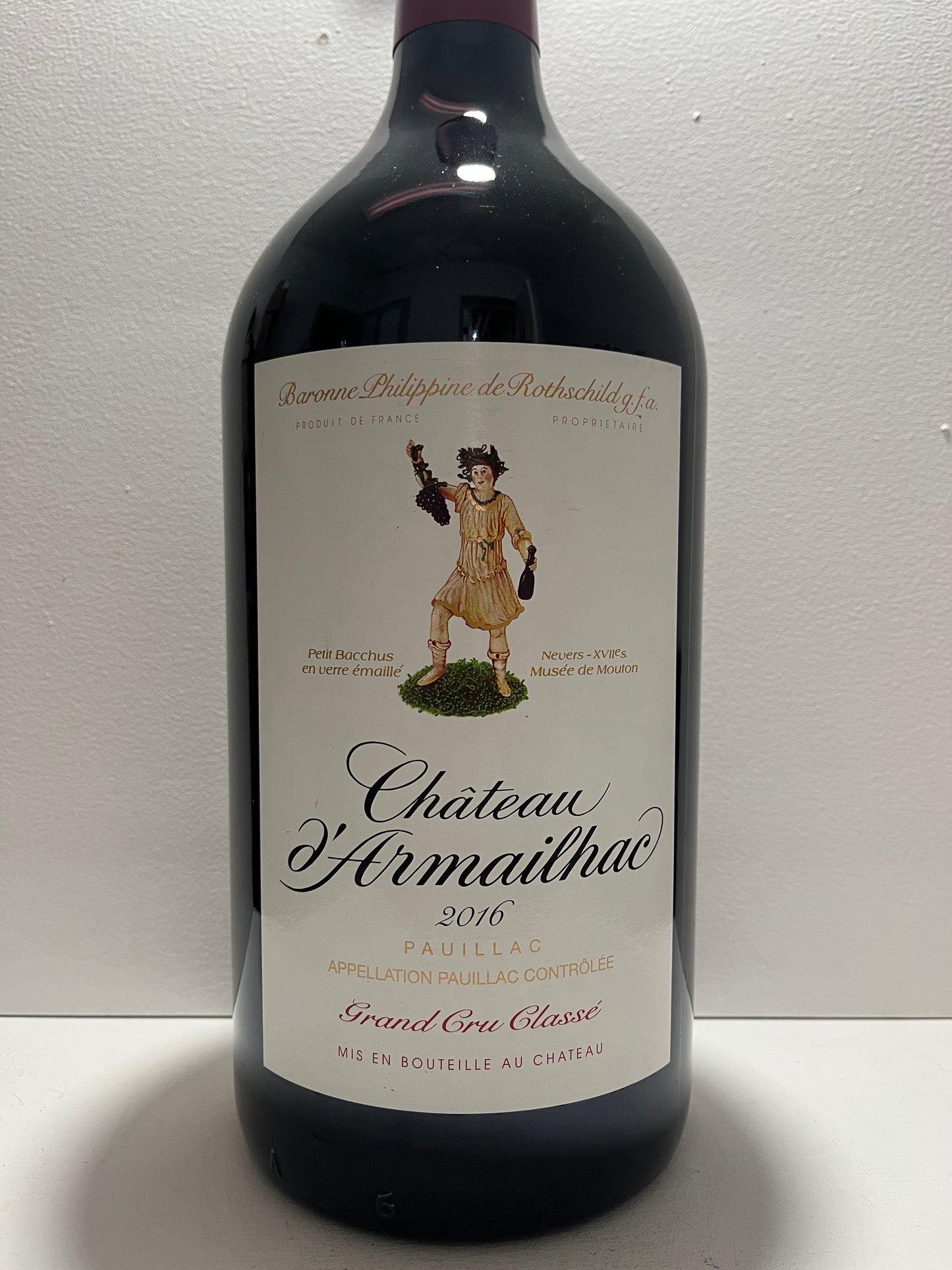 Chateau d'Armailhac, Cabernet Sauvignon, Pauillac, Bordeaux, France 2016 (3 L Jeroboam)