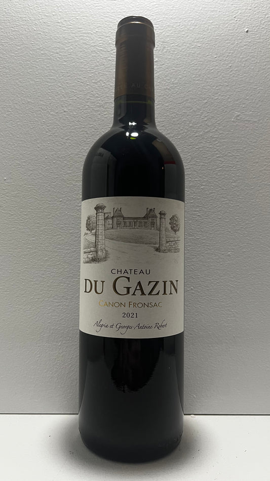 Chateau du Gazin, Merlot, Canon Fronsac, Bordeaux, France 2021