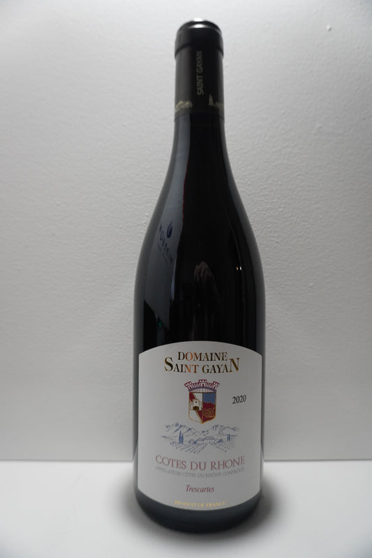 Domaine Saint Gayan, Grenache, "Trescartes," Cotes du Rhone, France 2020