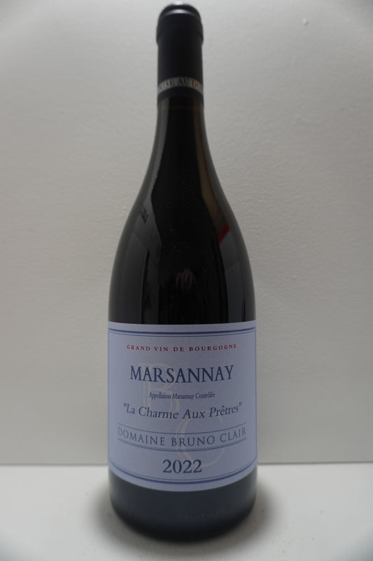 Domaine Bruno Clair, Pinot Noir, "La Charme Aux Pretres," Marsannay, Burgundy, France 2022