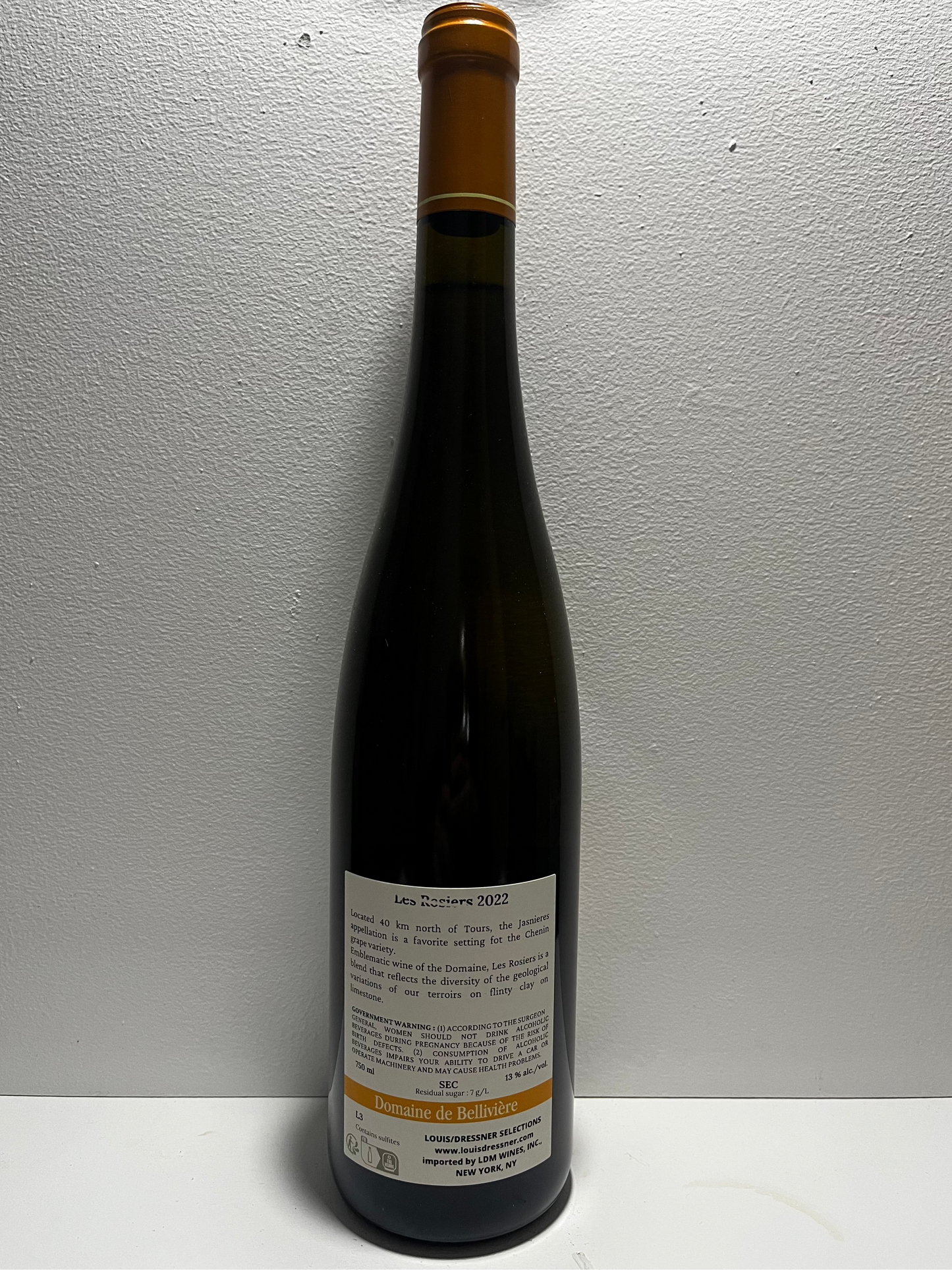 Domaine de Belliviere, Chenin Blanc, "Les Rosiers,” Jasnieres, Loire, France 2022