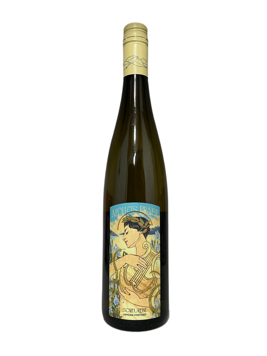 Apollo's Praise, Scheurebe, "Lahoma Vineyard," Seneca Lake, Finger Lakes, New York, United States, 2024