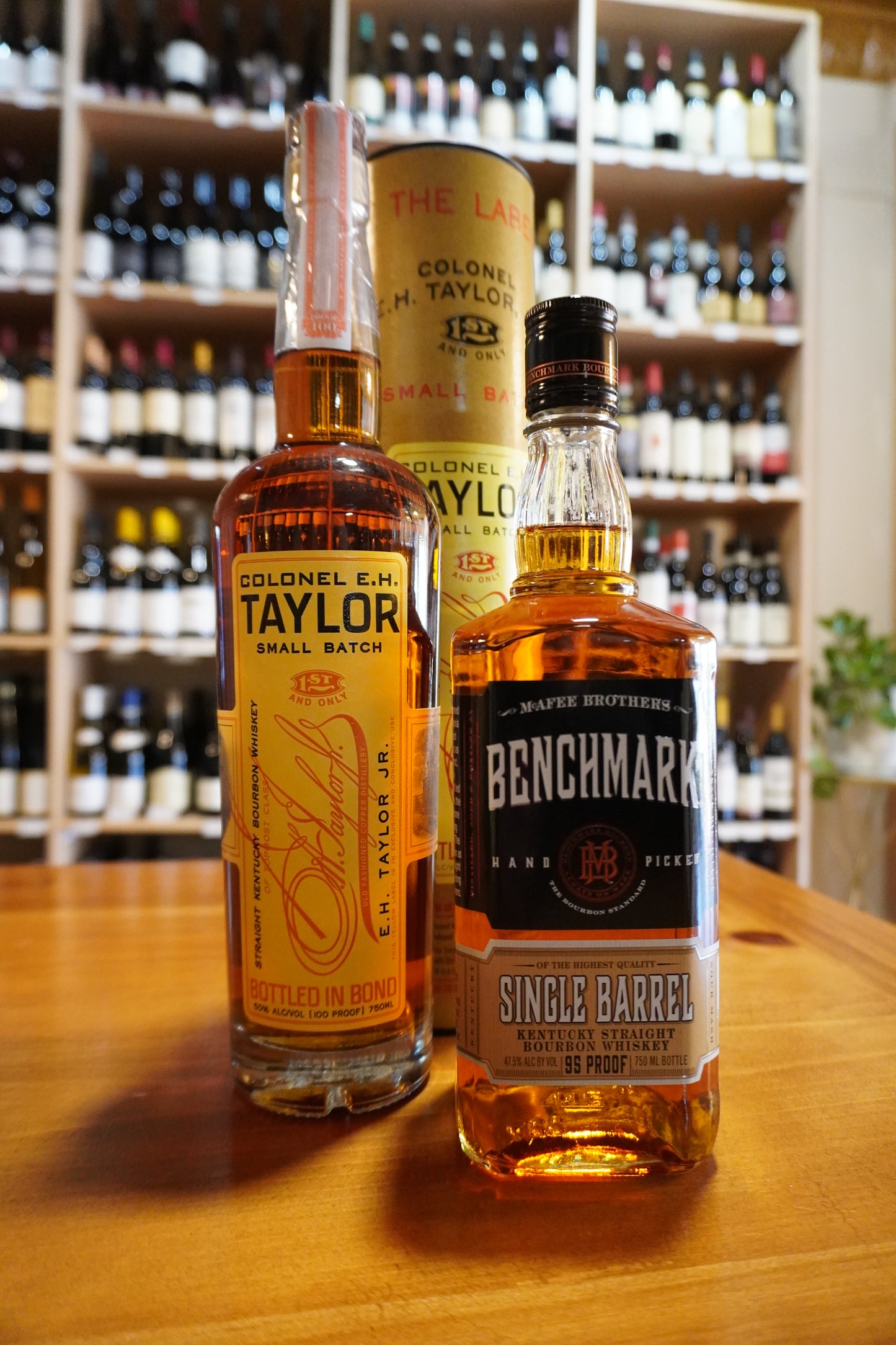 EH Taylor Bottled in Bond Bourbon & Benchmark Single Barrel Bourbon Bundle