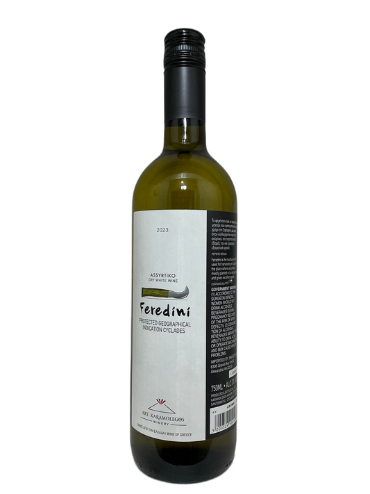 Karamolegos, Assyrtiko, "Feredini," Cyclades, Greece 2023