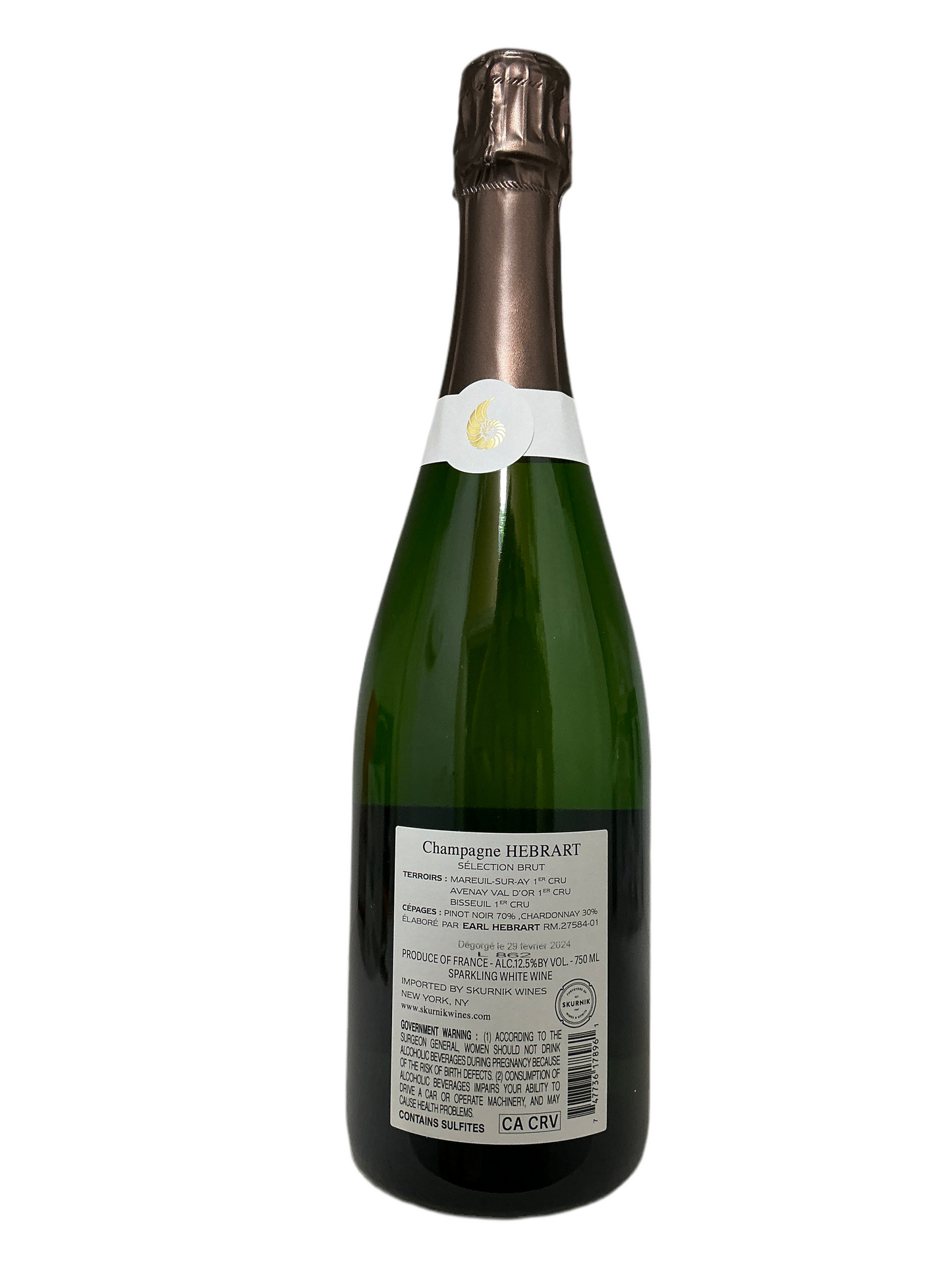 Marc Hebrart, Brut, "Selection," Premier Cru, Champagne, France NV