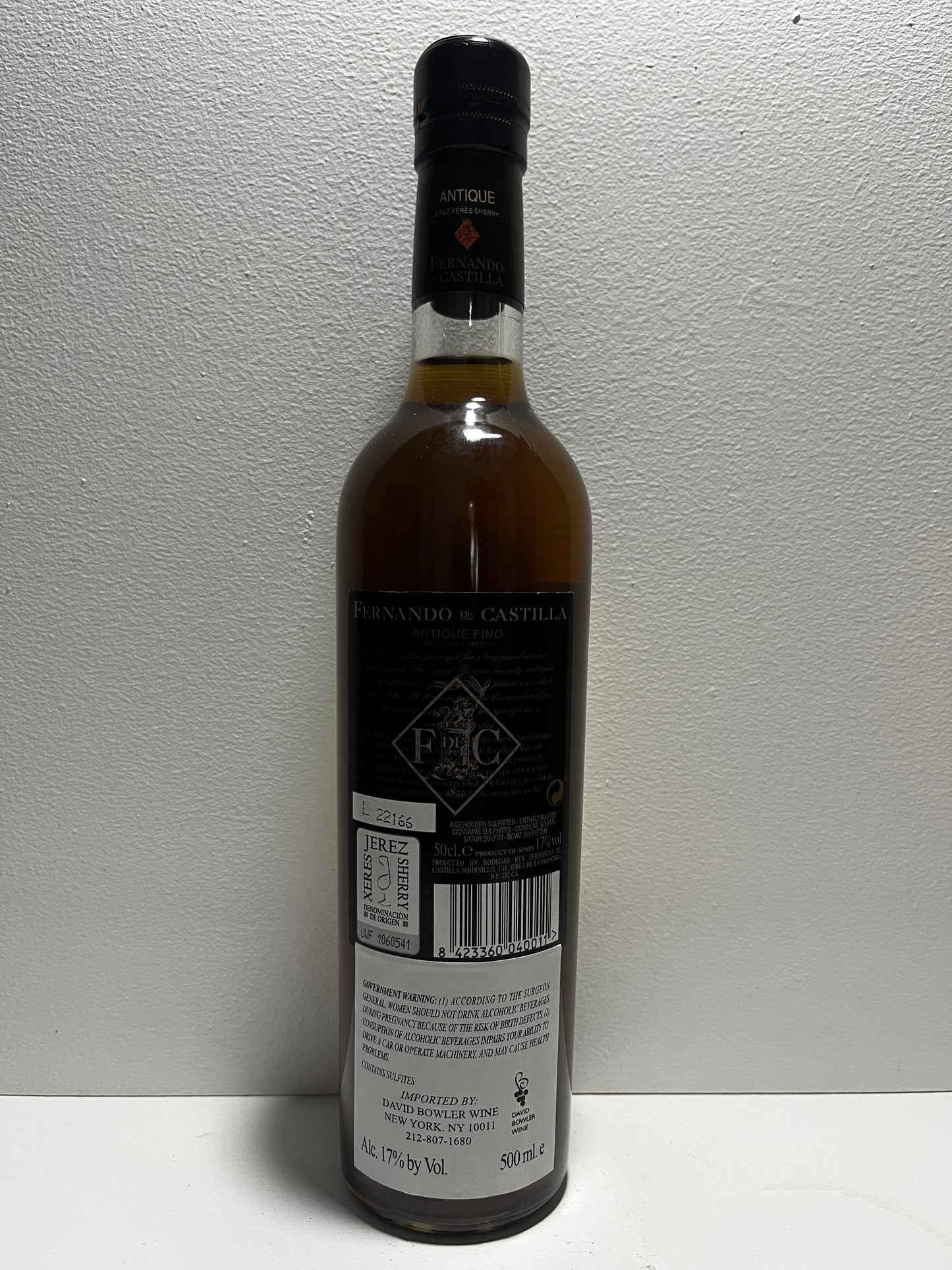 Fernando de Castilla, Fino, "Antique," Jerez, Spain NV (500 ml)