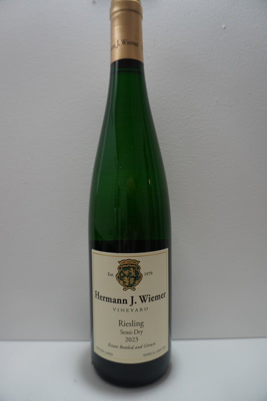 Hermann J. Wiemer, Riesling, Semi-Dry, Finger Lakes, New York, United States 2023
